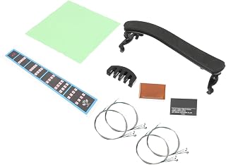 Abaodam 1set Violin Accessories Kit Tools for Daily Care Includes Rest Strings Mute Rosin More for Violins and Musical Instrument Parts