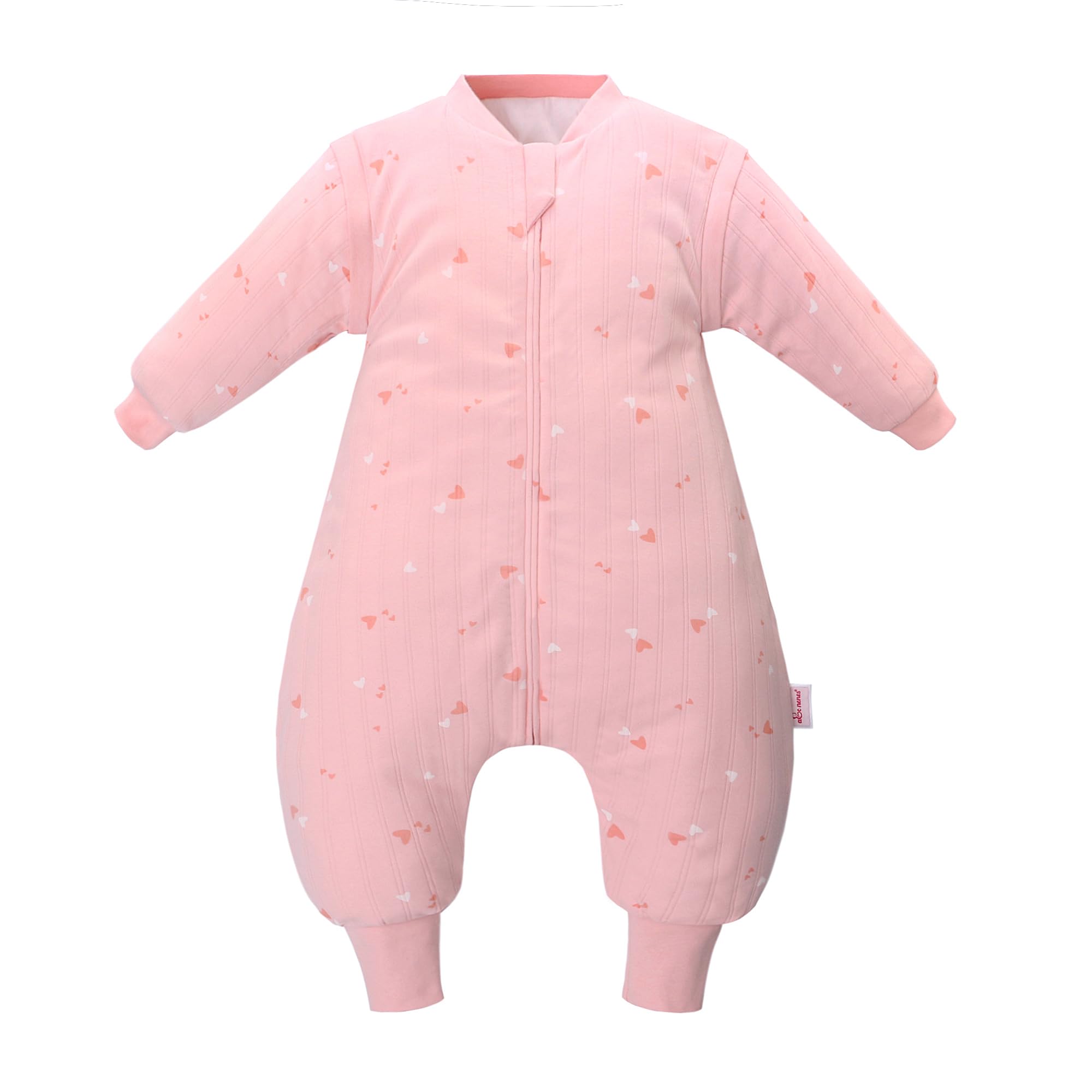 amo nenes Baby Sleeping Bag with Legs 2.5 TOG Children's Wearable Blanket with Detachable Long Sleeve,Unisex 100% Cotton Winter Toddler Sleep Sack for Infant Toddler — image 1