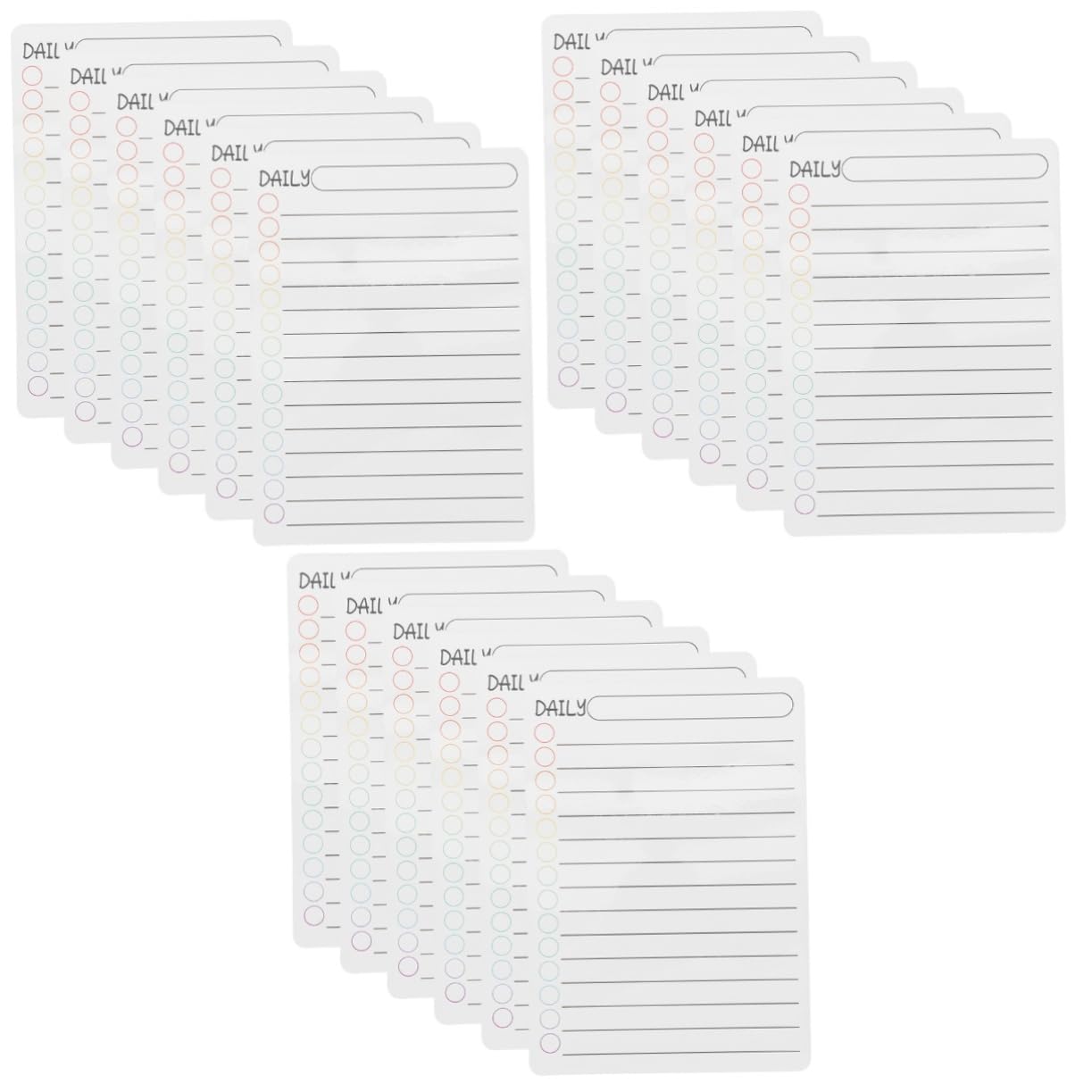 18stücke Teiliges Magnetisches Wochenplaner Abwischbare Kühlschrank-whiteboards Für Tägliche Wöchentliche Und Monatliche Planung Für Zuhause Und Büro