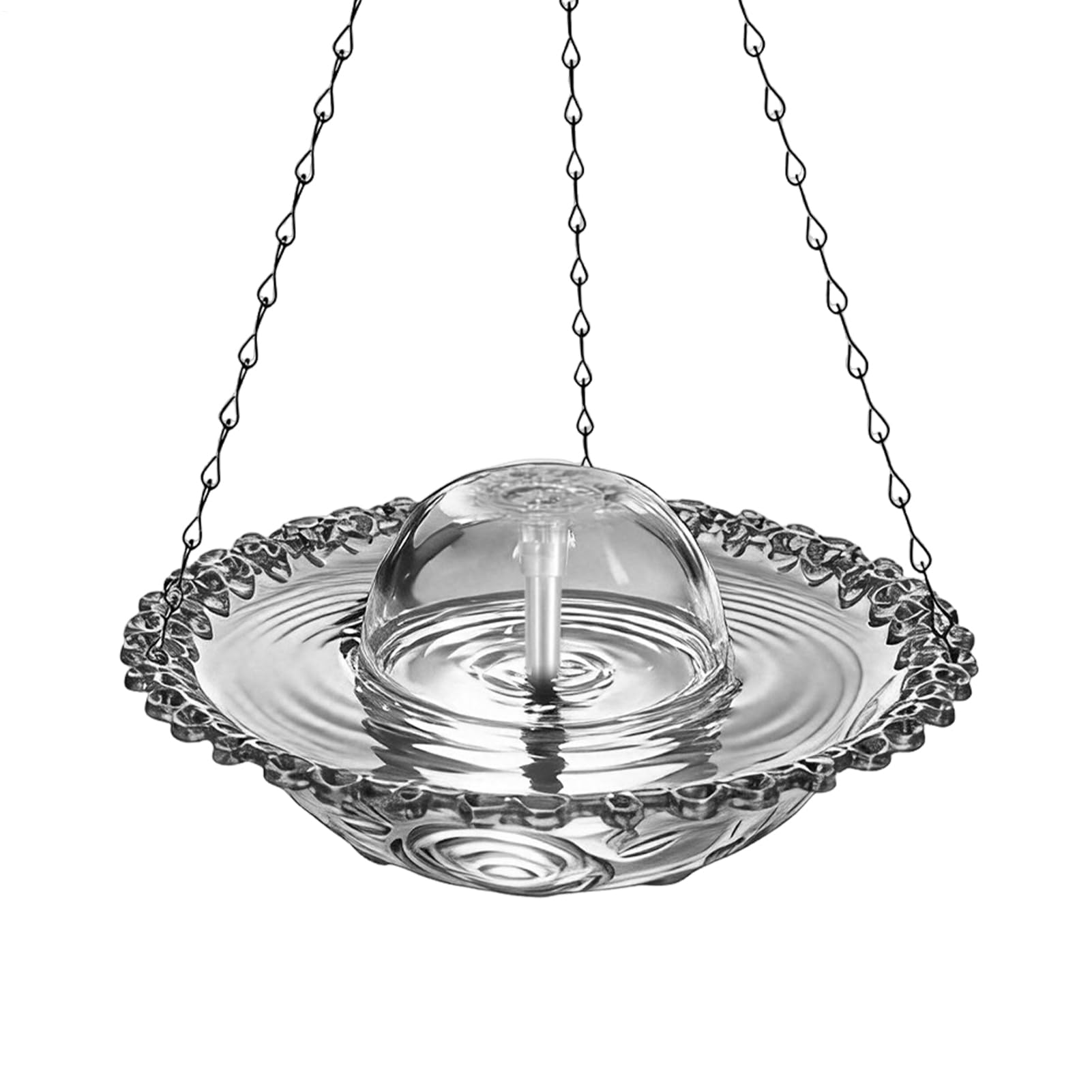 Fontaine pour bain d'oiseaux antirouille et électrique, un accessoire extérieur durable