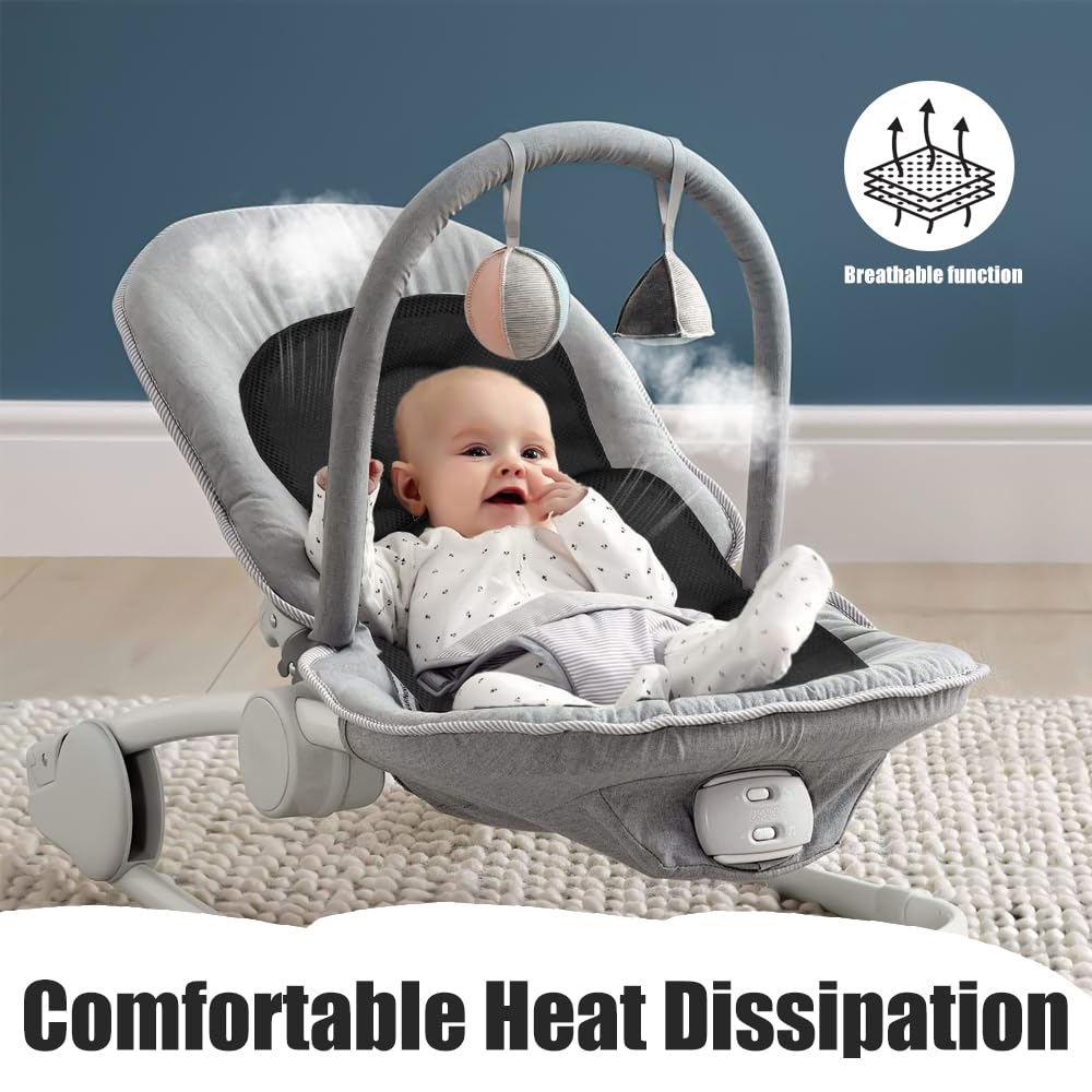 Riduttore Per Ovetto - Cuscino Morbido E Traspirante Per Passeggino E Seggiolino Auto, Nero