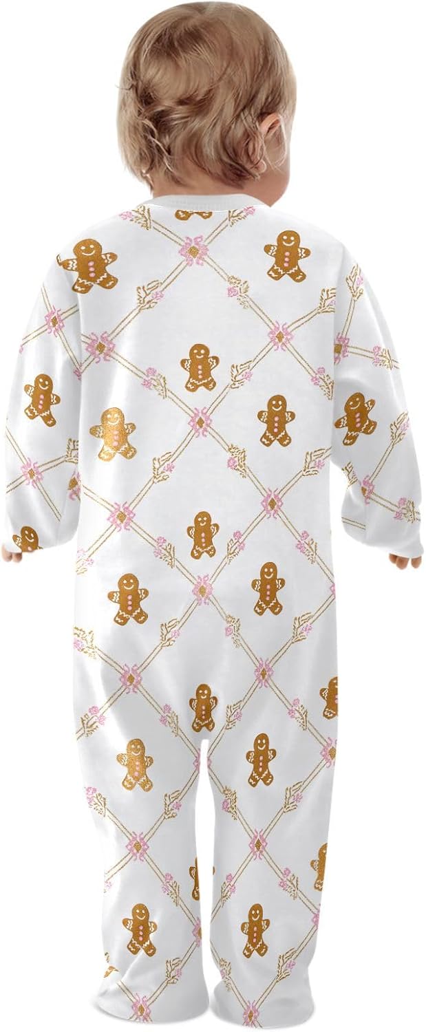SHJI Baby One-Piece Footies Long Sleeve Rompers Pajamas Zip Front Pjs for Boys Girls kids - Image 5