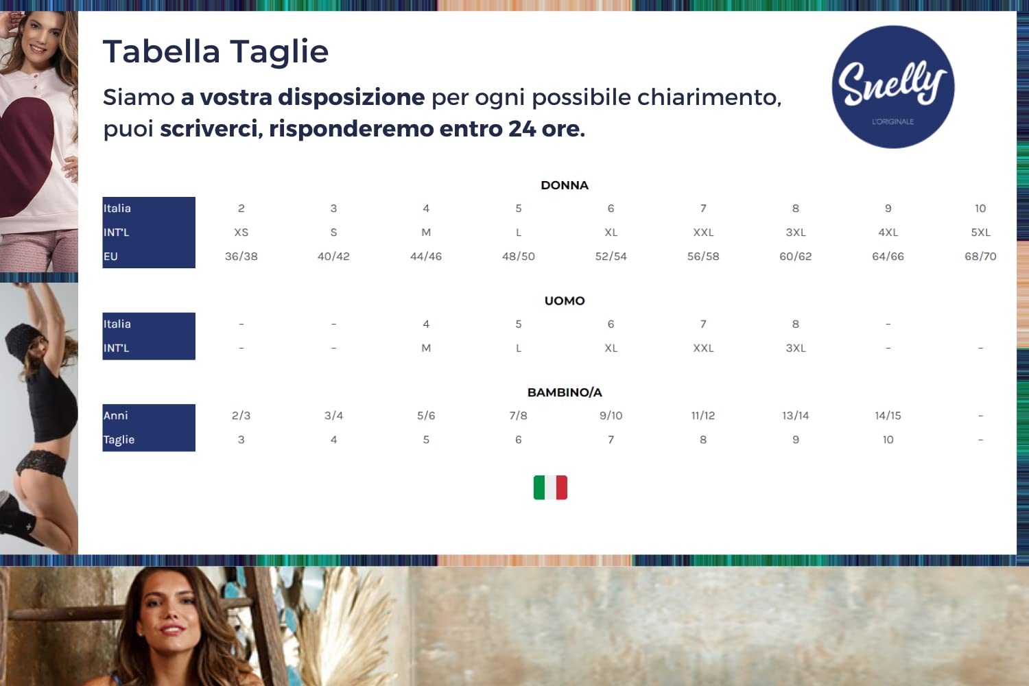 SNELLY Mutande Donna a Mezza Gamba Lunghe a Vita Alta Pacco da 6-9-12 Slip Basic Long Cotone Elasticizzato Antibatterico con balzina E263 Intimo di Marca Comodo Contro sfregamenti Interno Coscia