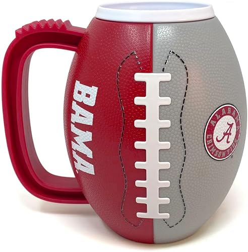 Party Animal NCAA Alabama Crimson Tide - Taza de fútbol 3D, color del equipo