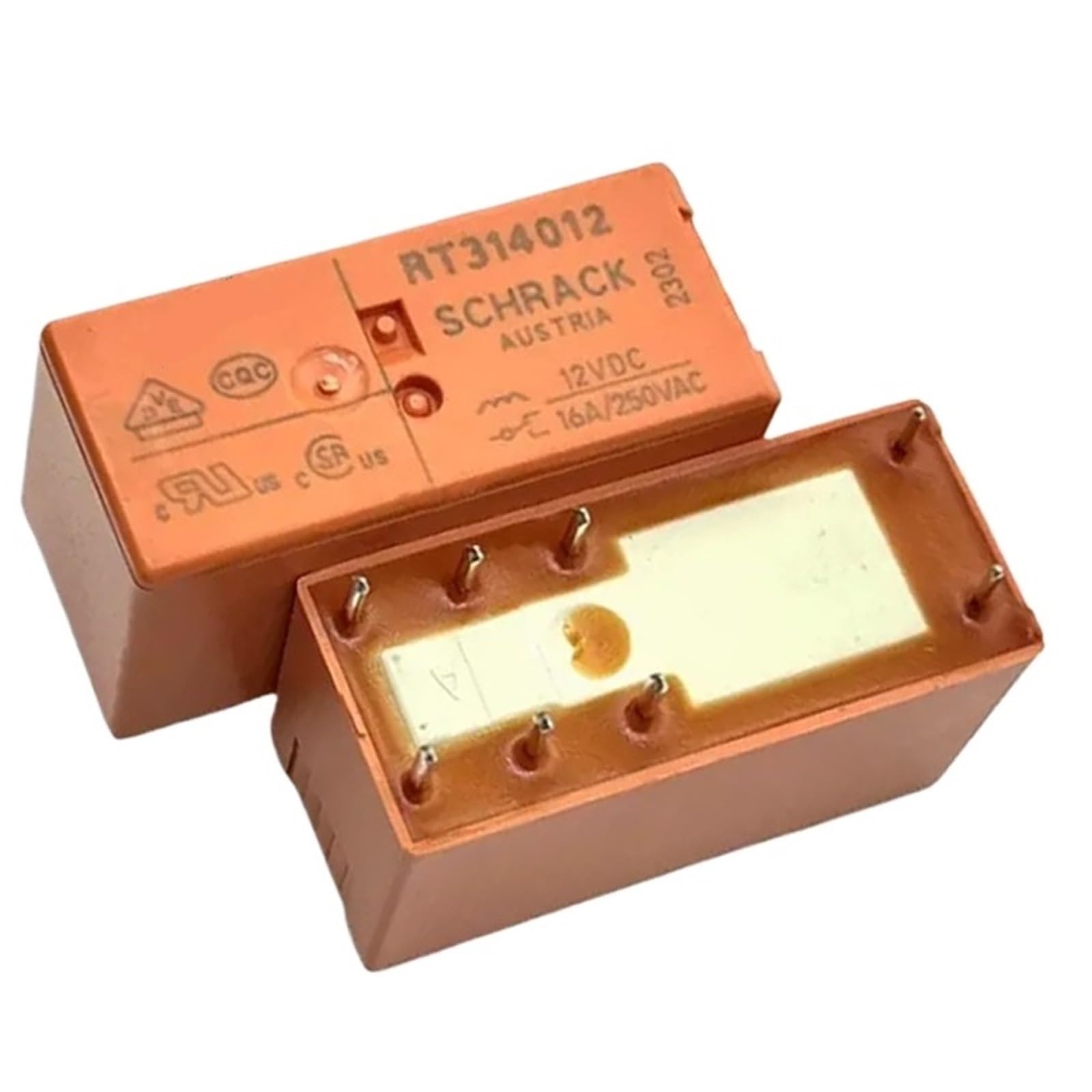 1Pcs RT314005 RT314012 RT314024 RT314048 16A 250VAC 8PIN 5V 12V 24V 48V Power Relay(RT314012 12V)
