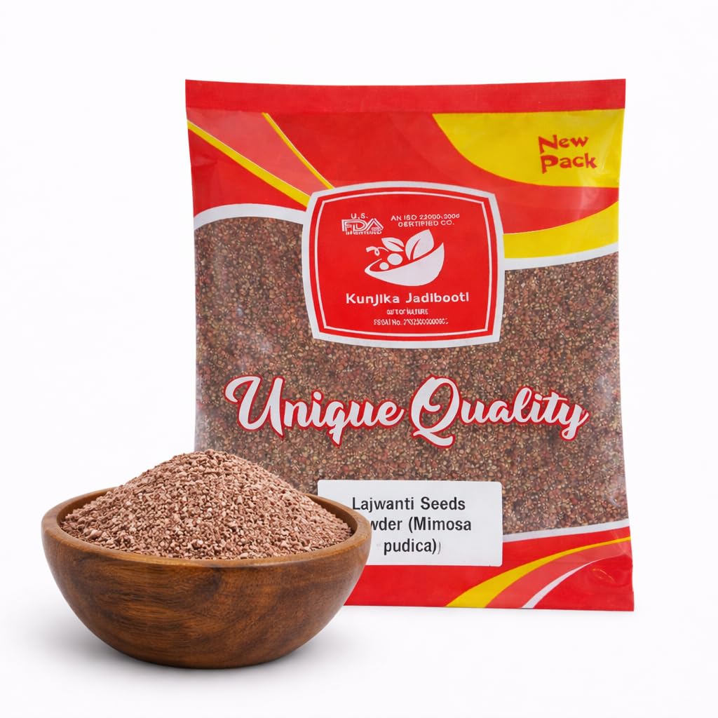 Kunjika Jadibooti Lajwanti Seeds Powder - Lajvanti Beej Powder - Chui Mui - Mimosa pudica Powder - 100 gm-image-36