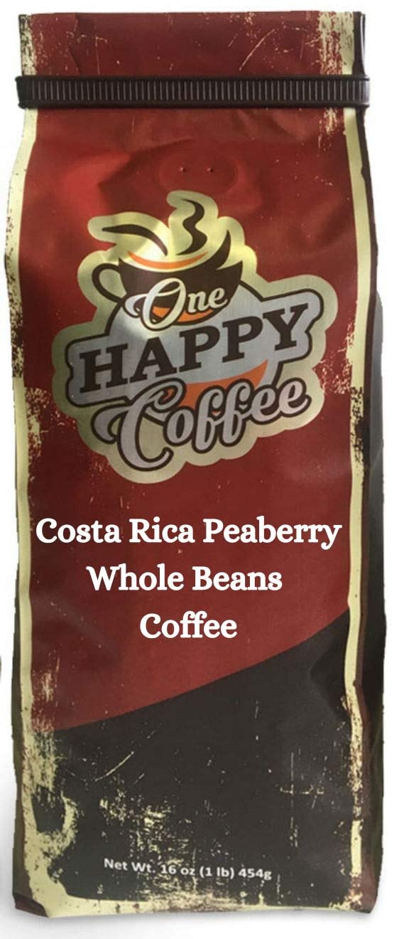 Jamaica Blue Mountain Peaberry Whole Beans Coffee, Freshly Roasted 16oz