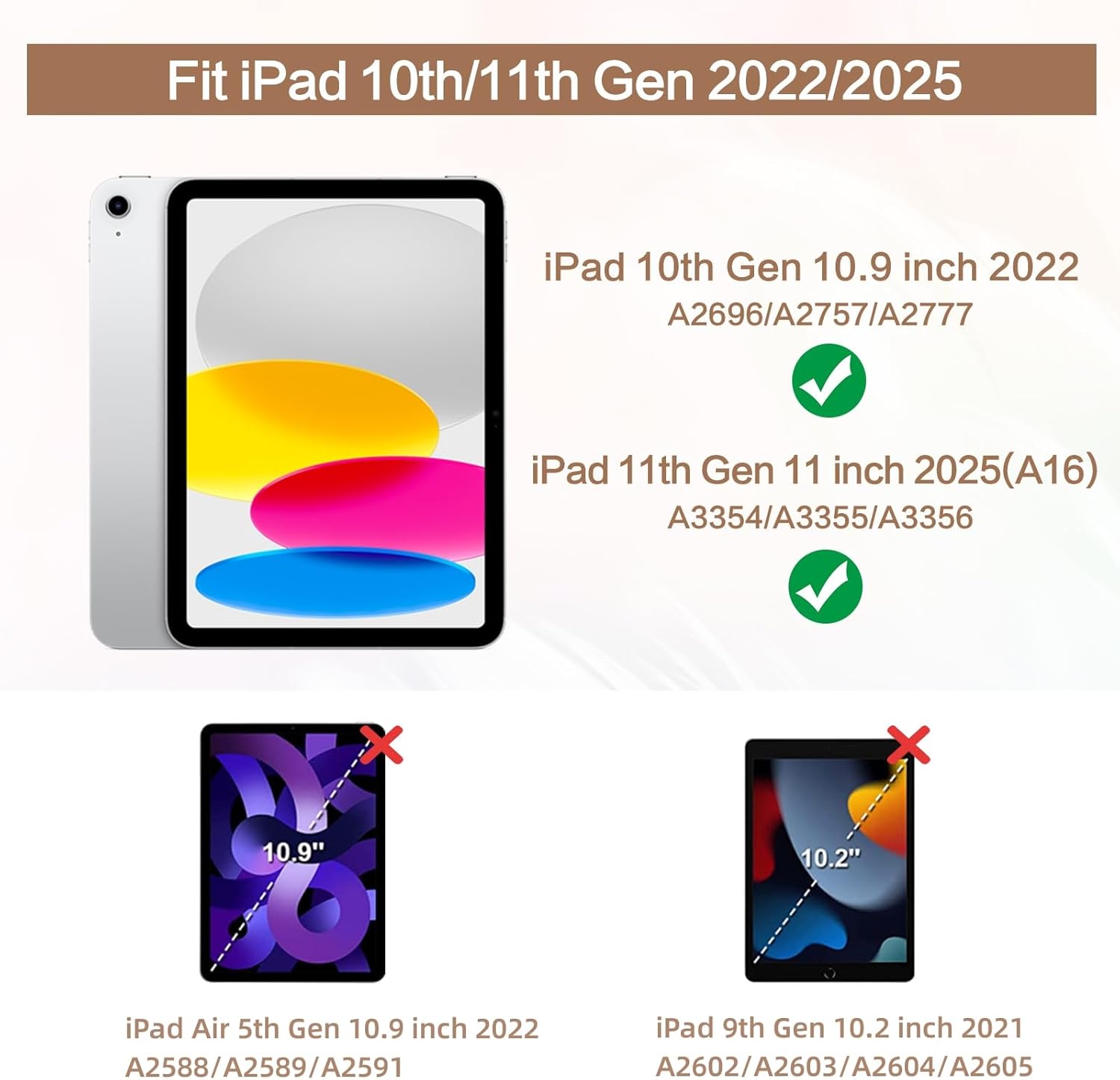 Lokigo New for iPad (A16) 11th Generation 11 Inch 2025 Case, iPad 10th Generation Case 2022 10.9 Inch 2022, Protective Multi-Viewing Stand Cover with Pencil Holder, Black Pink