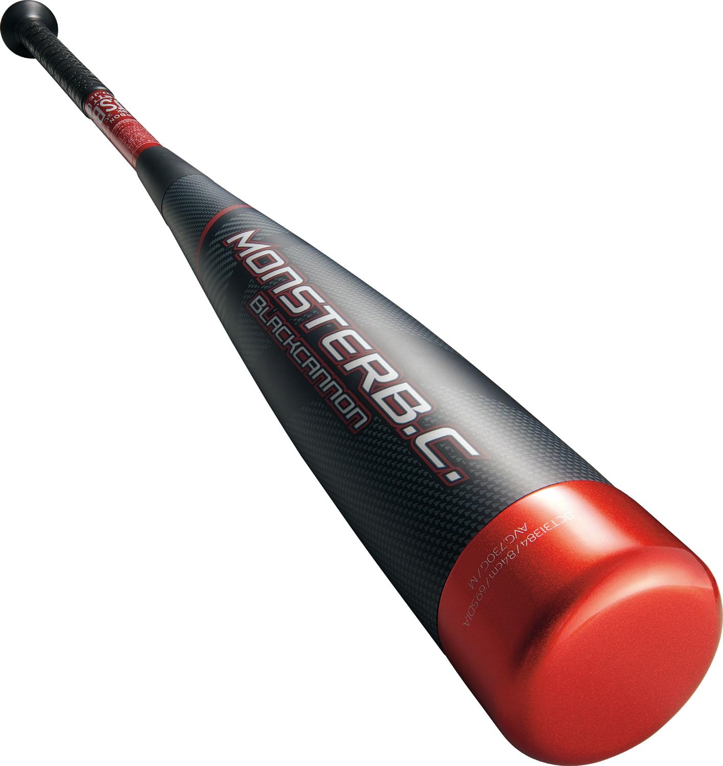 ZETT BCT31384G MONSTER BLACKCANNON FRP Soft Baseball Bat, 33.1