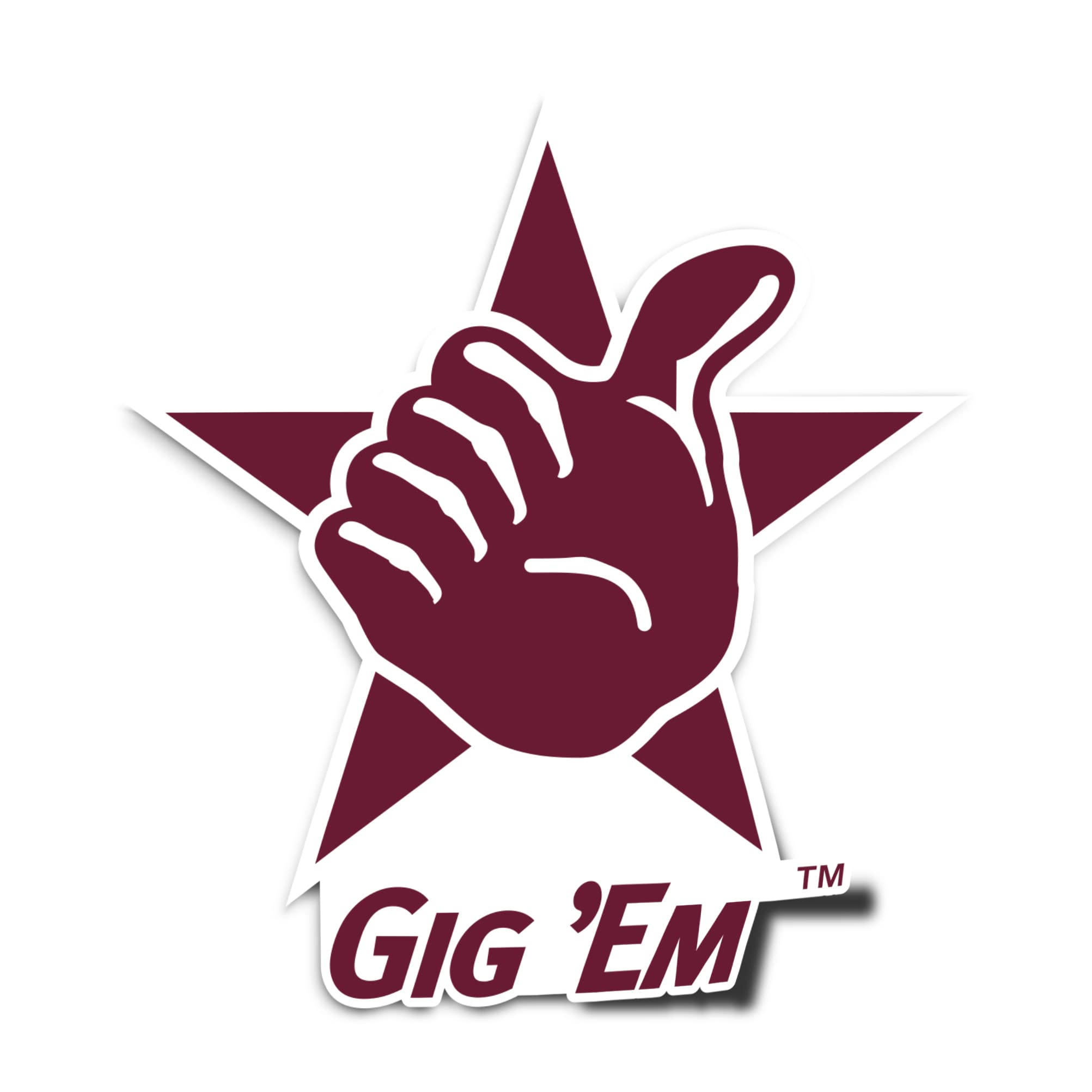 Desert Cactus Texas A&M University Sticker Aggies TAMU Vinyl Decal Laptop Water Bottle Car Scrapbook (IND 14)