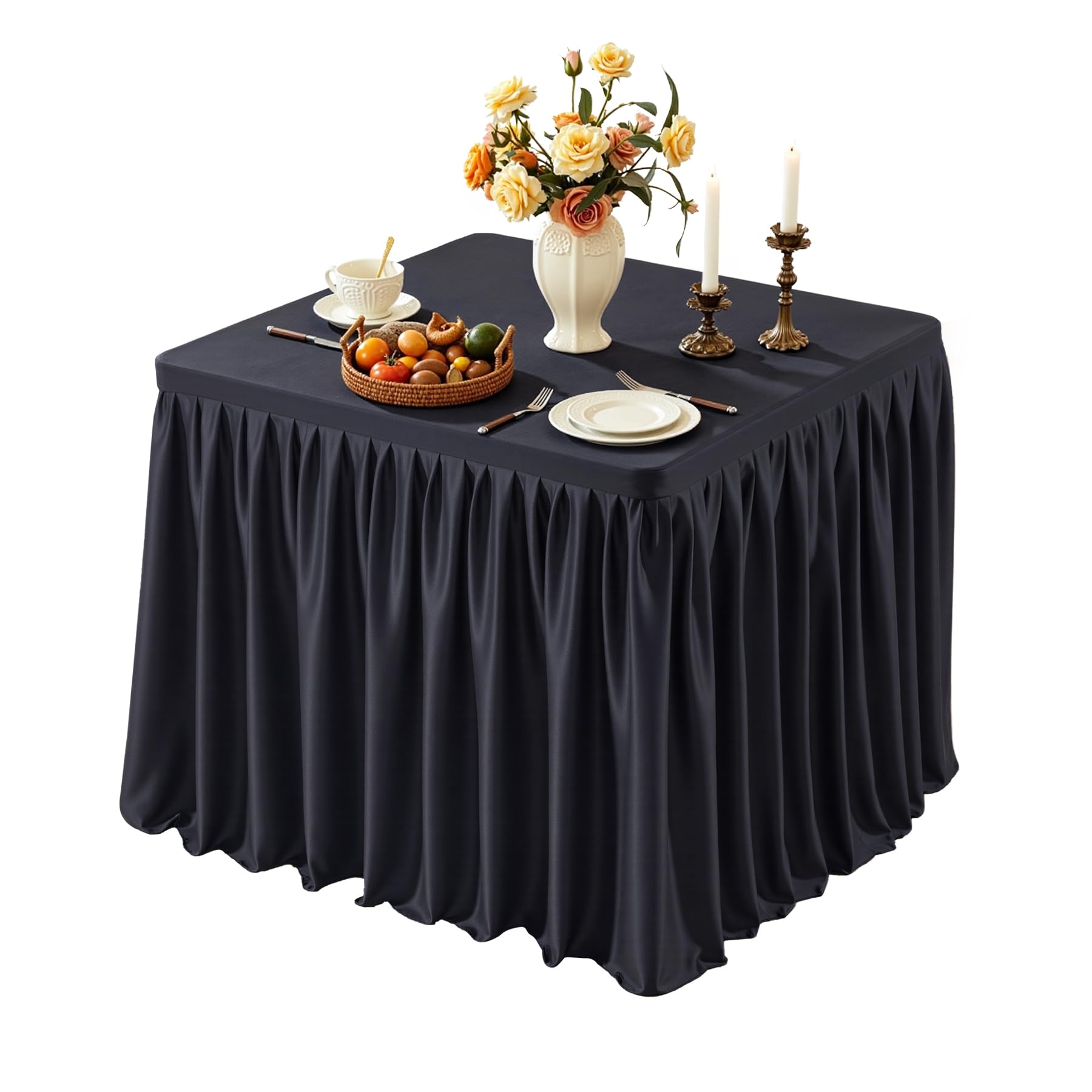 Grand Tableジャケット 定価28000円 Amazon.com: Black Square Tablecloths 34x34 Inch,Stretch Fitted