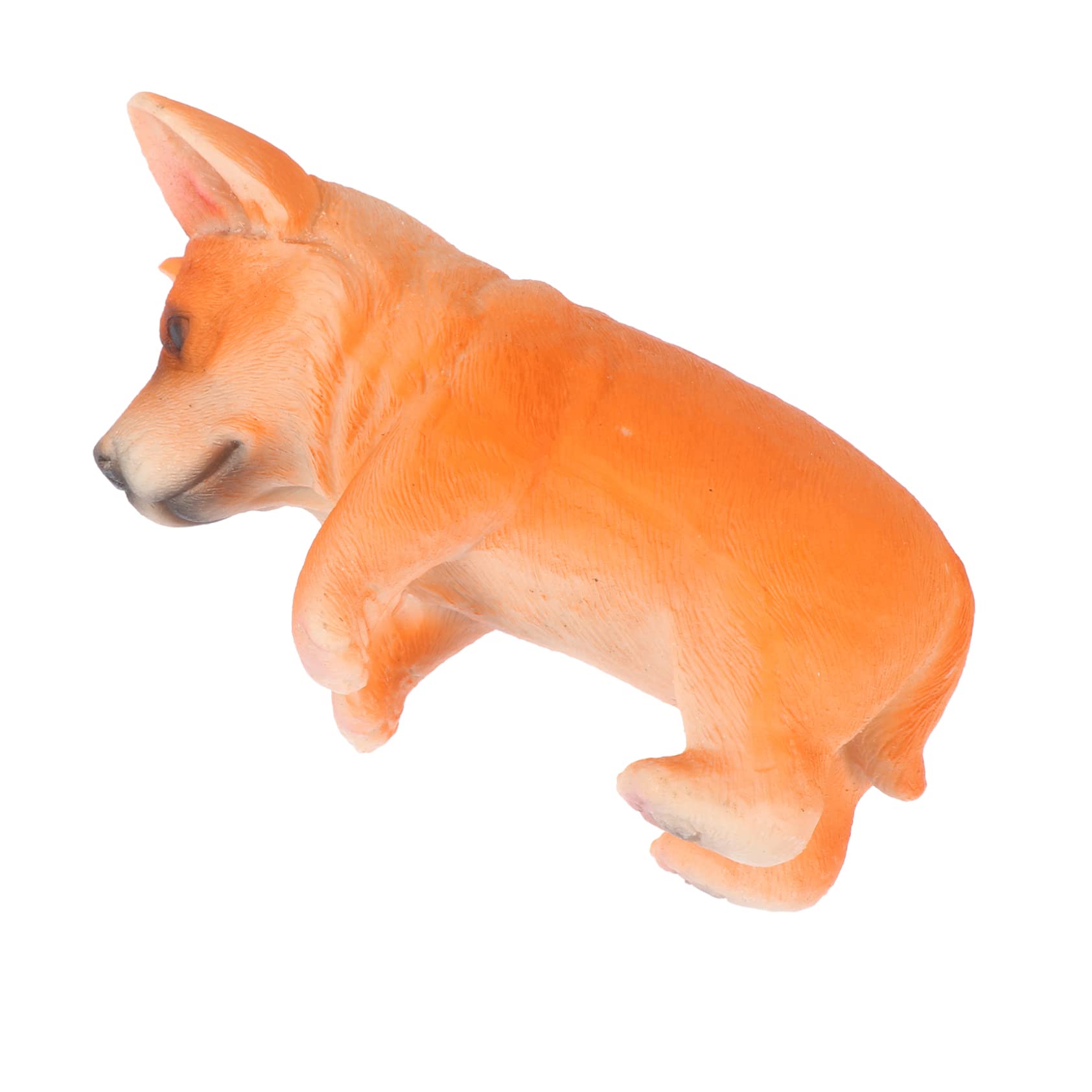 Tqcplfdiddo Orange Resin Corgi Pendant Garden Gnome Ornament For Outdoor Decor Animal Figurine Fairy Garden Accessory