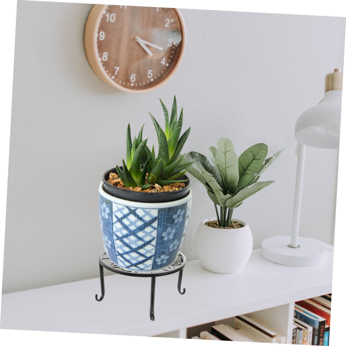 SUPVOX 4 Pièces Support pour Plantes Décoratif Support à Fleurs pour Balcon sur Pied Simple Maintient Fermement