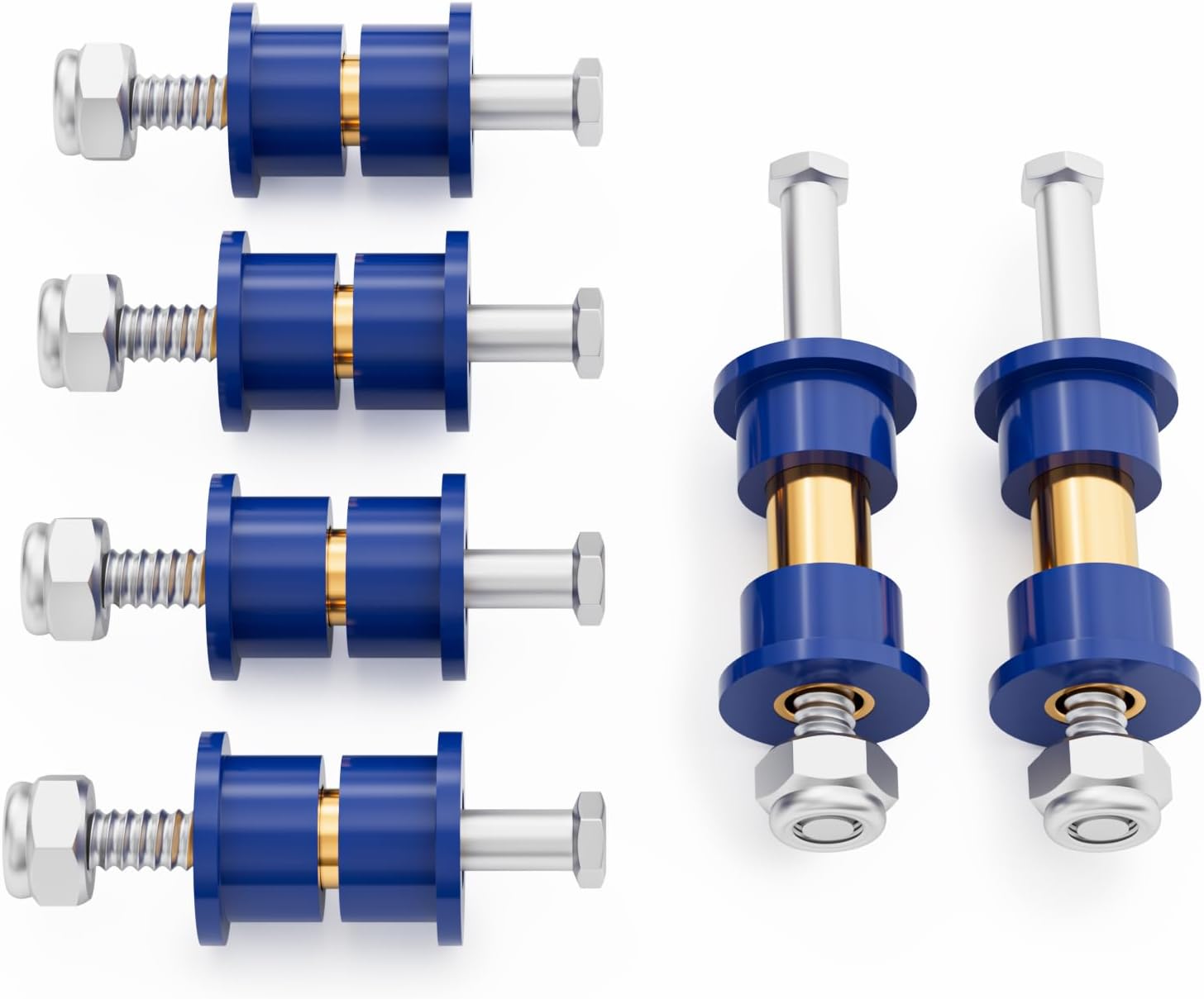 Panglong Golf Cart Front Upper A Arm Suspension Bushing and Sleeve Kit-With Screws, Suitable for 1992-Up Club Car DS Gas & Electric Golf Cart, OEM#1016346, 1016349