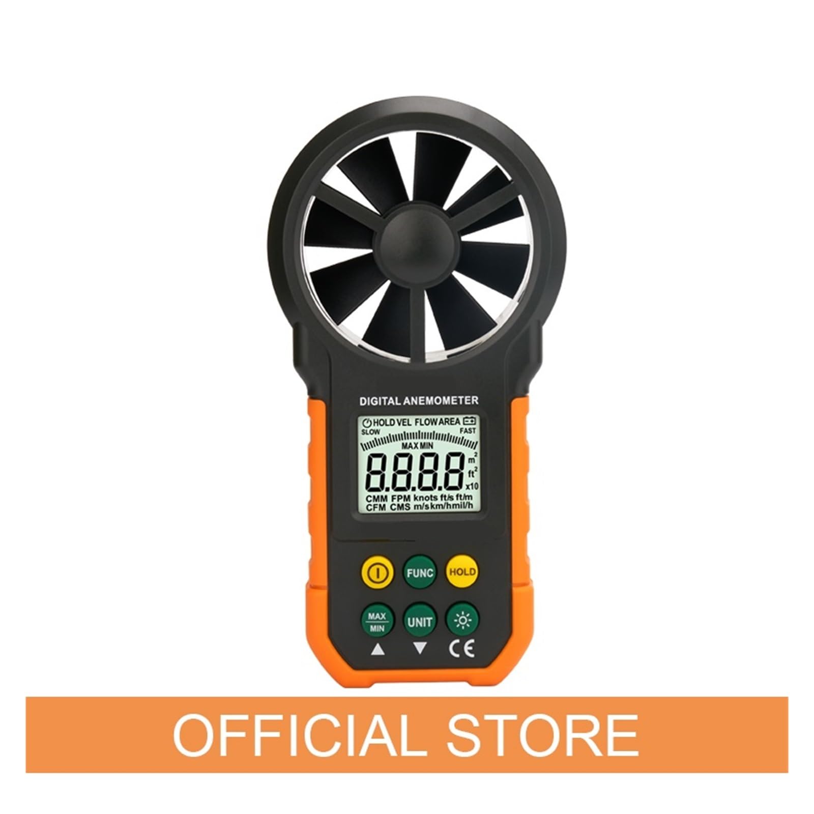 Anemómetro Digital MS6252A MS6252B, medidor de velocidad del viento, flujo aire, volumen, temperatura ambiente, humedad, USB(MS6252B)