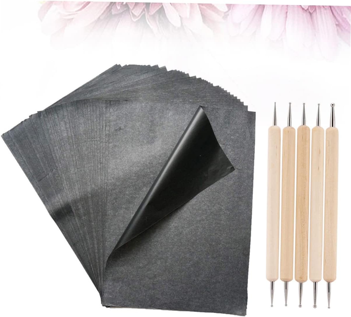 Angoily A4 Tracing Carbon Transfer Paper Set 105 Sheets for Artists Graphite Copy Paper for Drawing Painting and Crafting