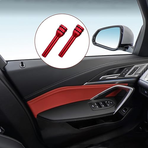 Miniatura 6 de 4 pomos de bloqueo de puerta de automóvil, pasadores de aleación de aluminio para cerradura de puerta interior, kits decorativos de 1.92 x 0.47