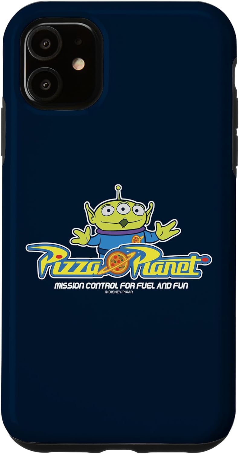 iPhone 14 Disney Pixar Toy Story Alien Pizza Planet Logo Case