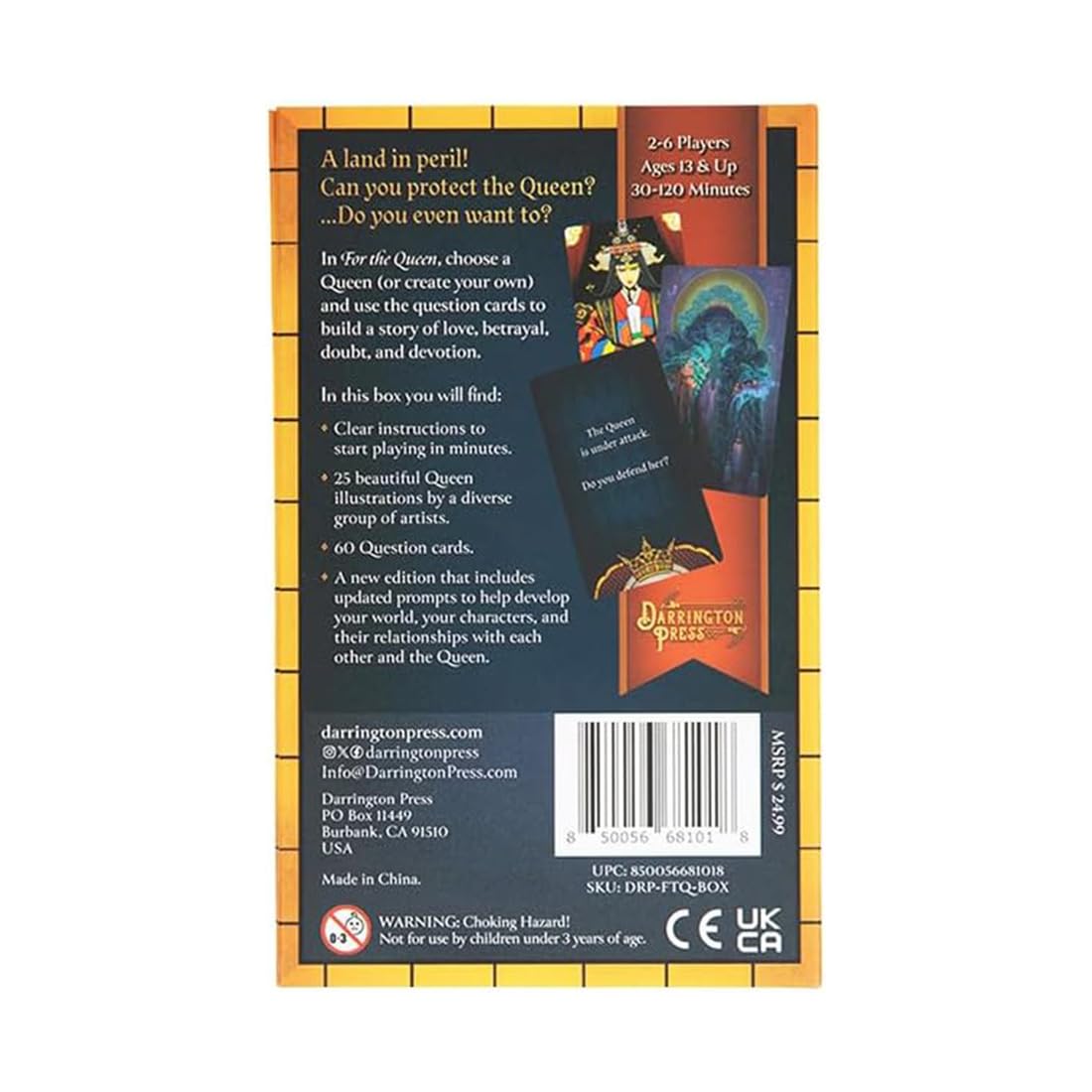 Critical Role: for The Queen - A Storytelling Card Game, Build A Tale of Love-Betrayal-Doubt-Devotion, Cooperative Gameplay, Ages 13+, 2-6 Players - Image 4