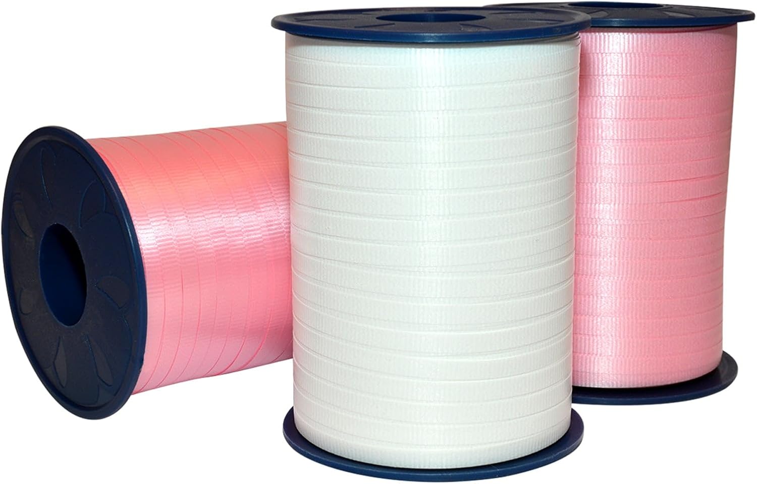 Morex Ribbon 253/3PK-914 Curling Ribbon 3/16" X 1500 YD (3-Pack) Patriotic Ribbon for Gift Wrapping, Red/White/Blue, 4th of July Decorations, American Flags Art Supplies Gift Ribbons for Crafts