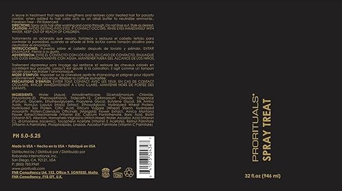 Miniatura 4 de Prorituals Spray de tratamiento de proteínas sin enjuague para reparación de rizos y crecimiento natural del cabello, 8 onzas