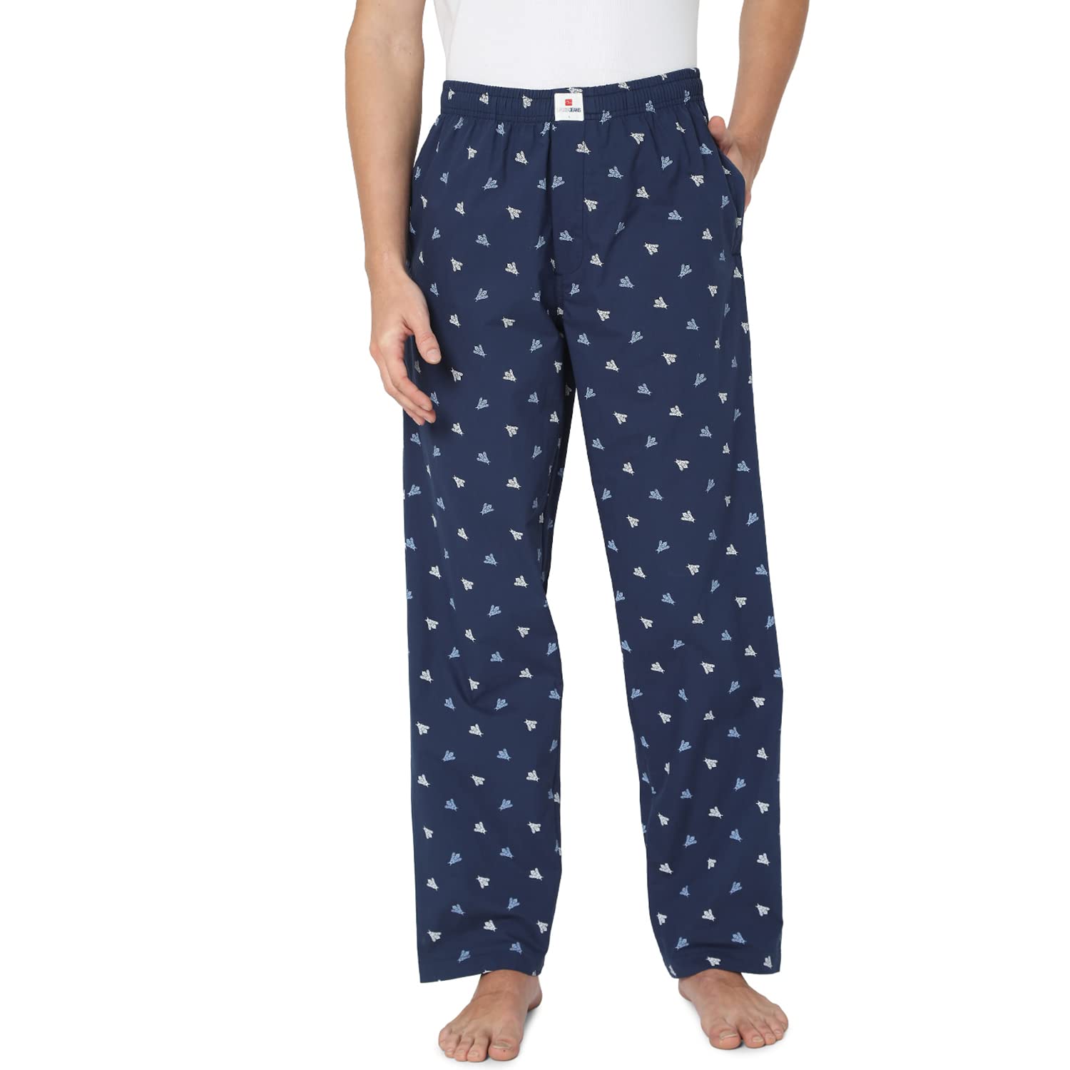 underjeans Men Cotton Printed Pyjama Regular Fit (Pajama Bottom_Navy_2XL)-picture-35