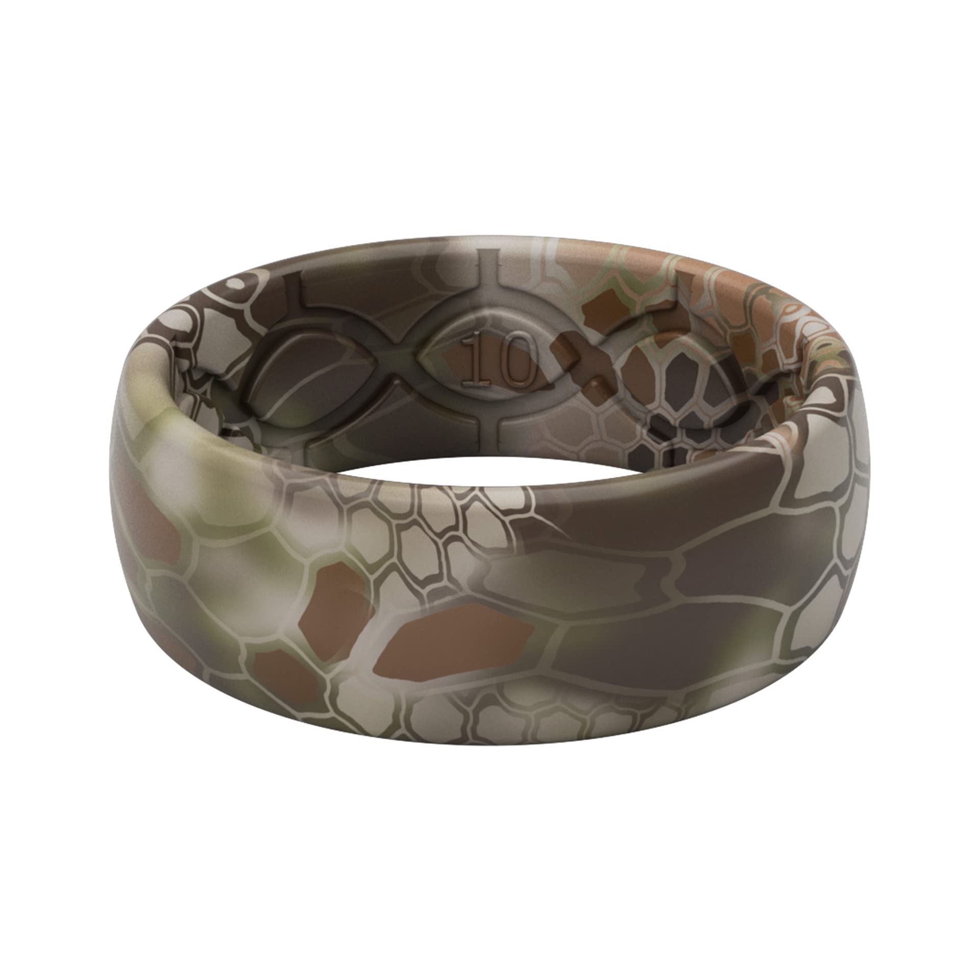 Groove Life Camo Silicone Wedding Ring for Men, Breathable Comfortable Fit