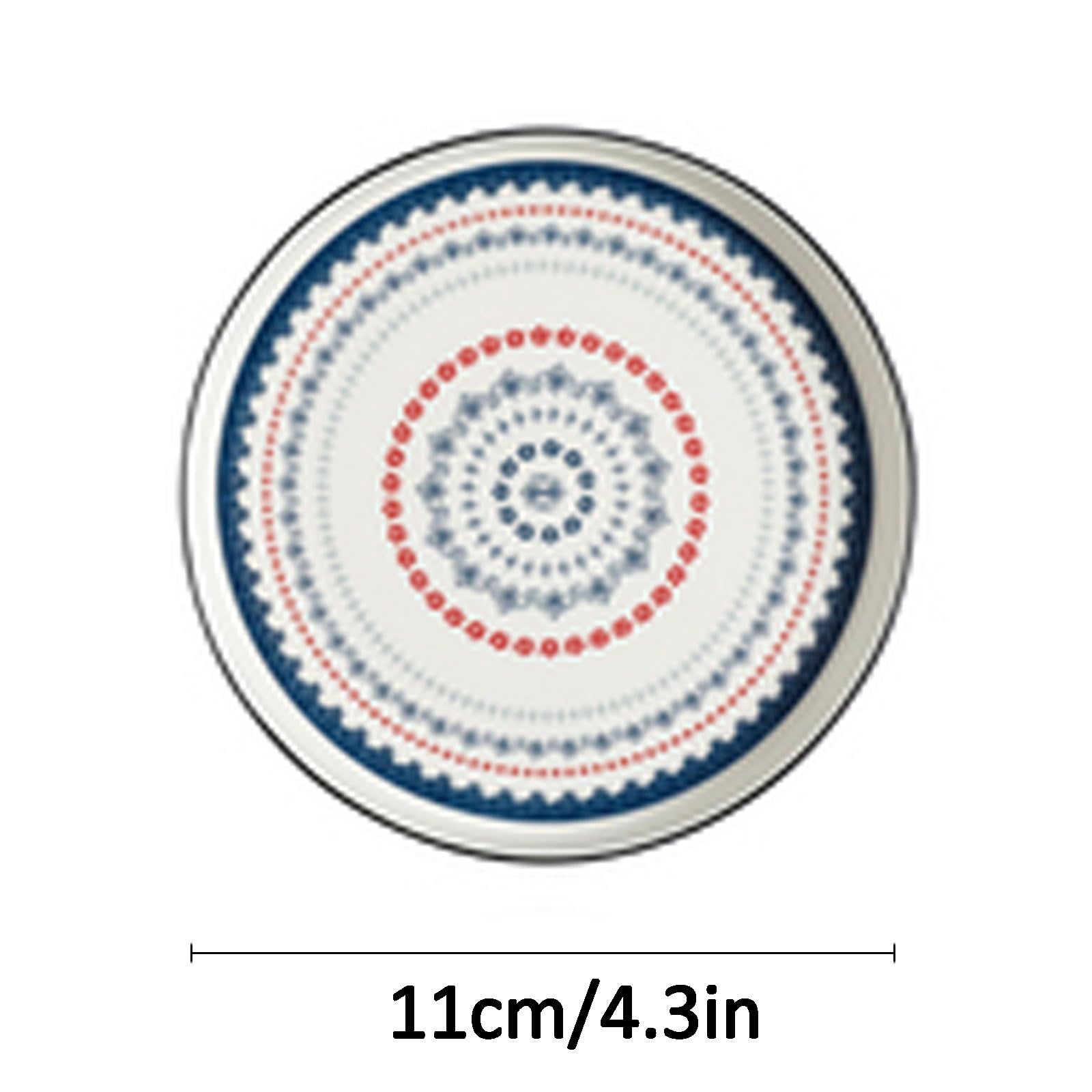 GUERNSEY Snack-Schalen Keramik-Gewürzteller, Porzellan-Butterteller, Süßigkeiten-Teller, Mini-Gewürzteller, Nussschale, rund Snack- und Dipschalen (Color : E)