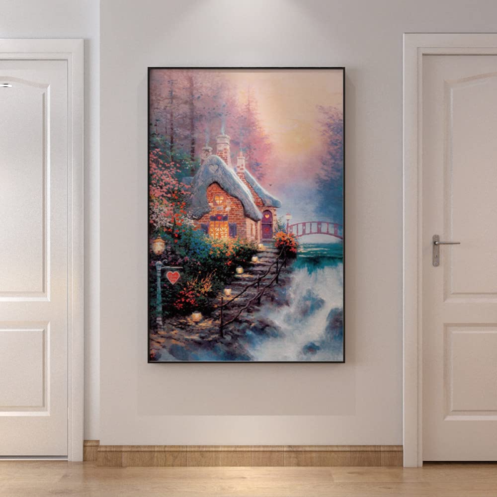 Art mural paysage ballet abstrait bleu déco maison avec texture épaisse photoréaliste