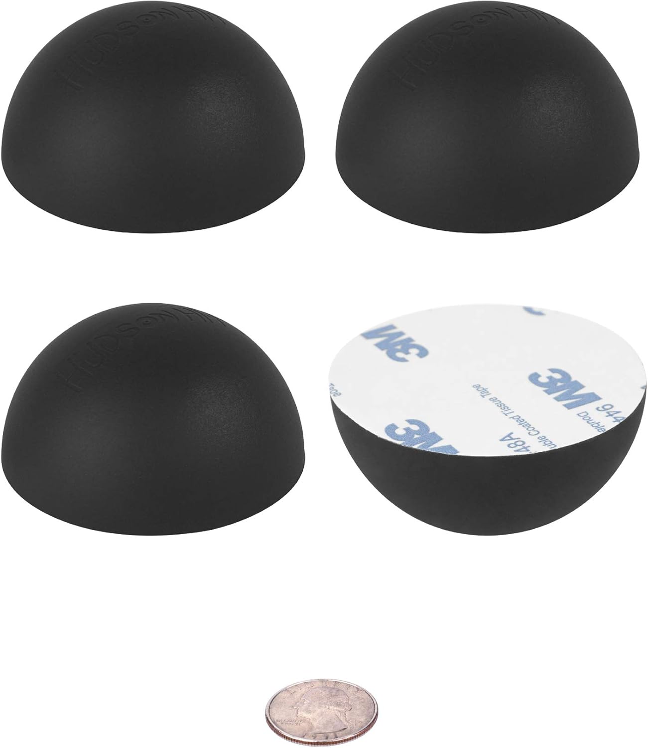 Silicone Speaker Isolation Feet (4-Pack, 2.5") – Large Non-Skid Adhesive Pads for Turntable, Subwoofer & Audio Equipment – Anti-Vibration Damping, 20 Duro Rubber