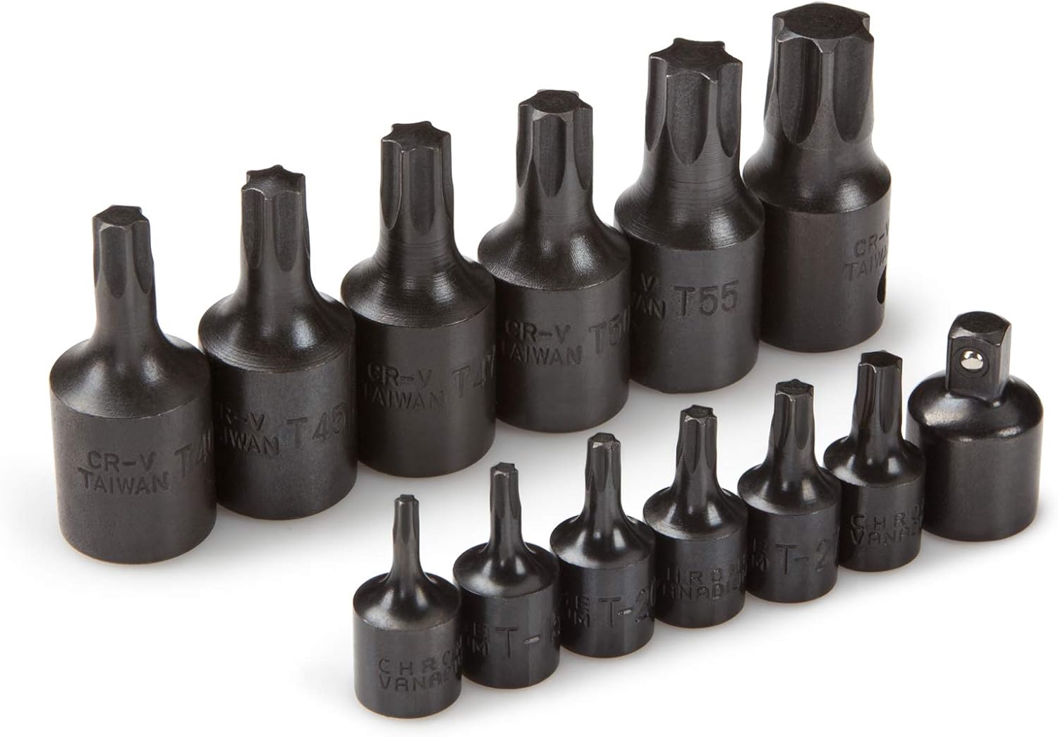 TEKTON 1/4, 3/8 Inch Drive Impact Star Bit Socket Set, 13-Piece (T10-60) | 4912