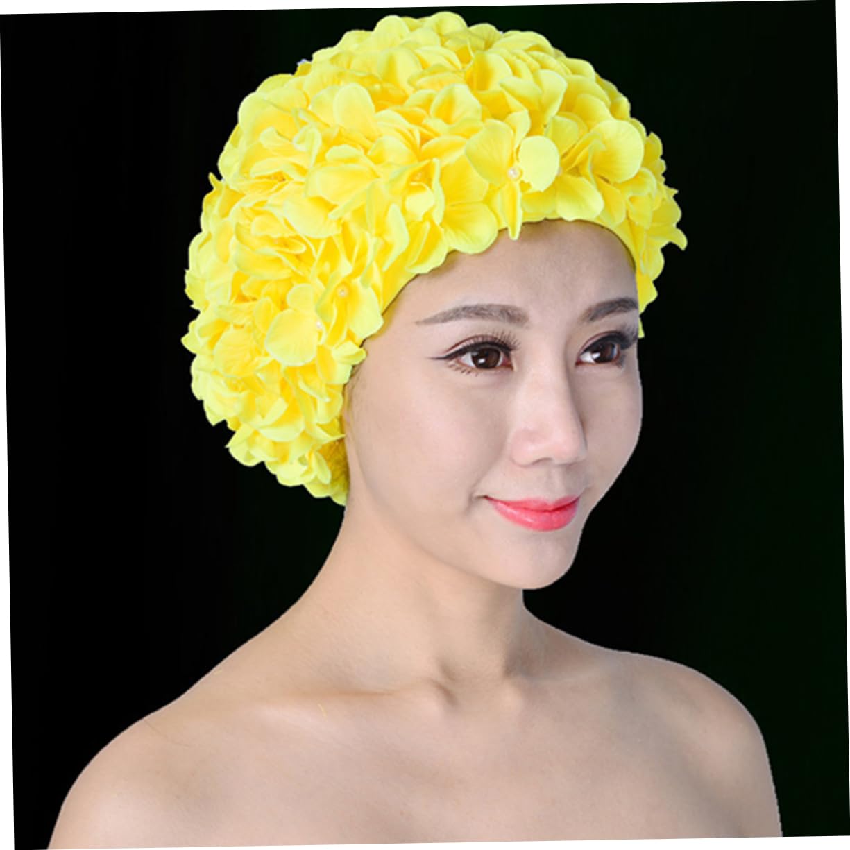 3 Uds Gorros De Natación para Mujer Gorro De Natación para Mujer Gorro De Baño Floral Gorro De Baño De Pétalos Sombrero De Ducha para Niños Sombrero De Señora Gorros De Baño