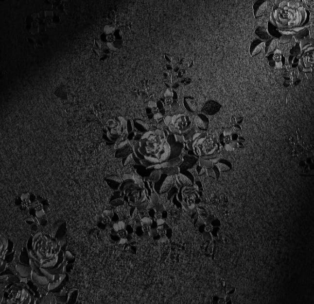 Arthome Peel and Stick Contact Paper Black Rose 44cmx3m Self-Adhesive Wallpaper Decorative Vinyl Film for Countertop Cabinets Furniture Surface and Wall Coverling Easy to Clean Removable