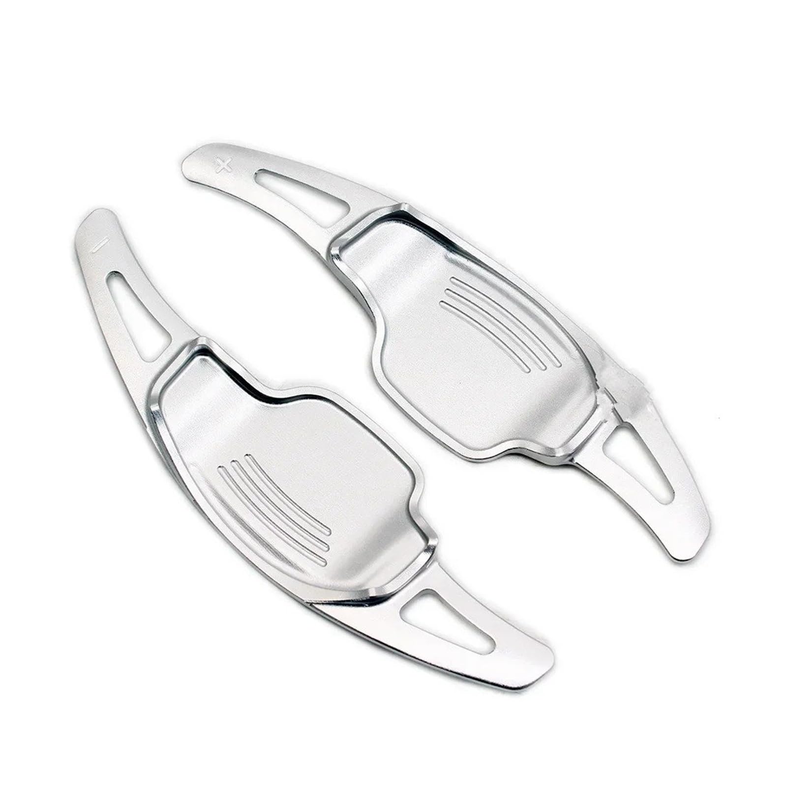 Xxiucj Car Paddle Shifter Extensions for Buick for Weilang for Regal for Lacrosse for GL8 2Pcs Car Steering Wheel Shift Paddle Shifter(Silver)