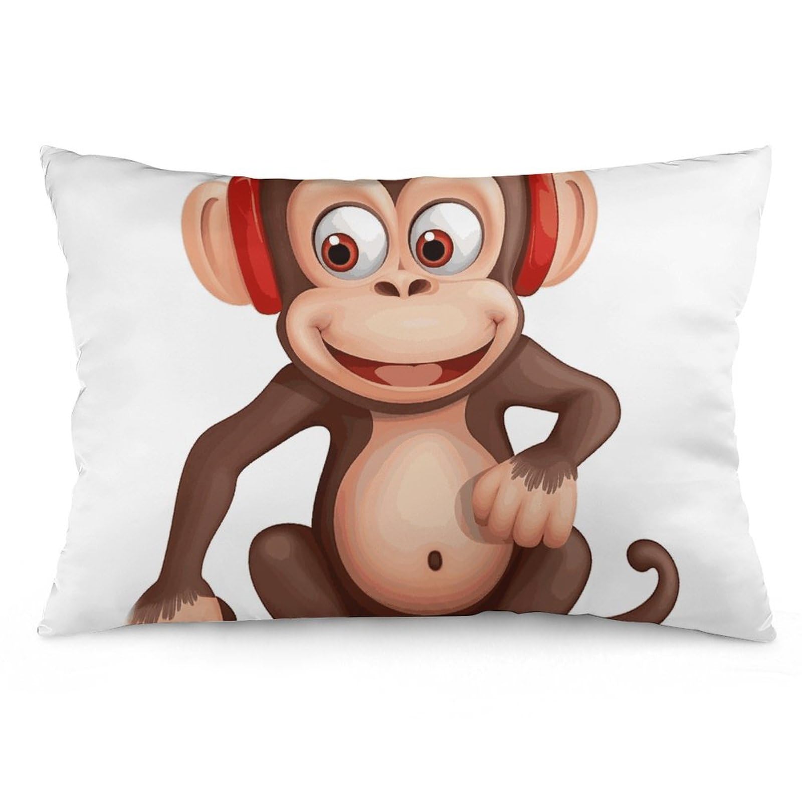 Taies d'oreiller singe coquin contre les nuits agitées et lits ternes
