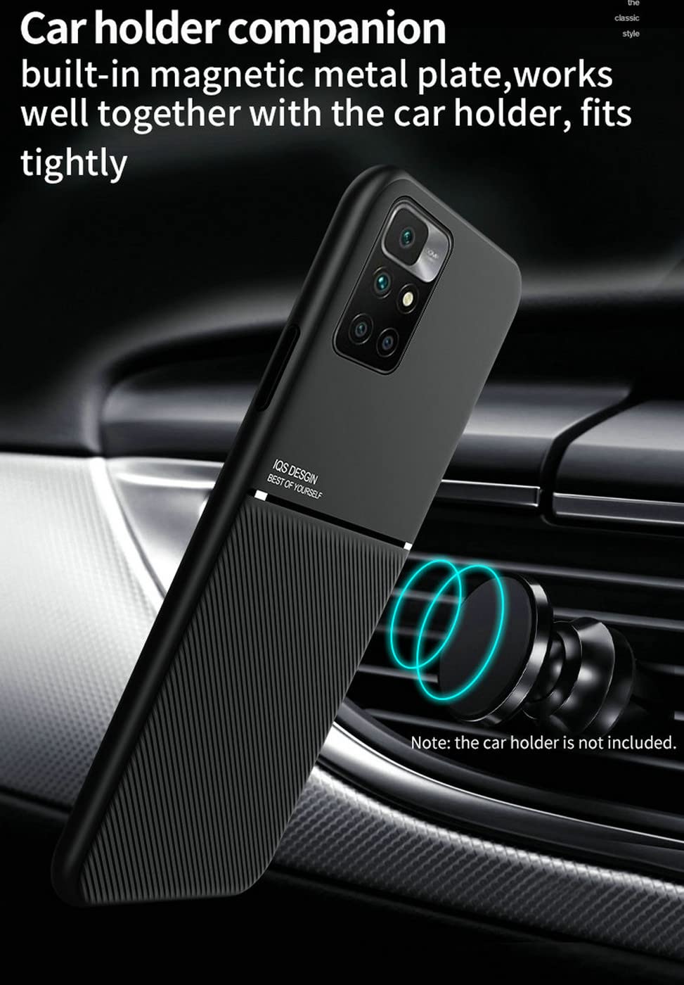 per Redmi Note 11 4G (2021) Custodia Clip Metallica Cintura