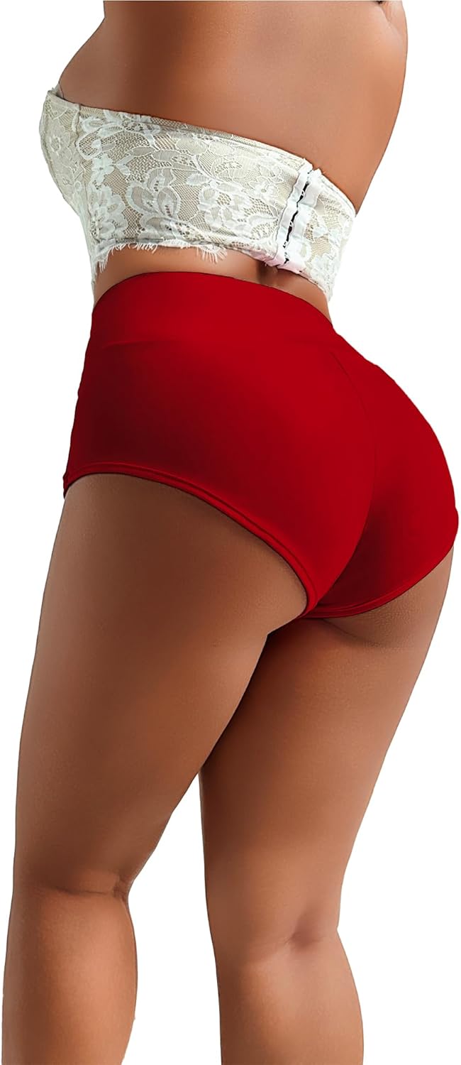 Women's Yoga Shorts Booty Butt Lifting Scrunch Shorts Sexy High Waisted Pole Dance Workout Gym Active Hot Pants Rave Outfits - Image 2
