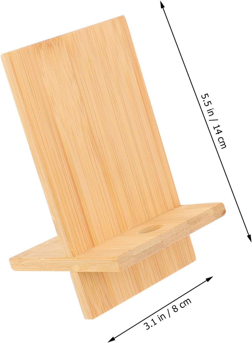 Cell Phone Stand and Tablet Holder Detachable Multi-Function Charging Base Desktop Rack for Phones and Tablets in Khaki Wood image 2