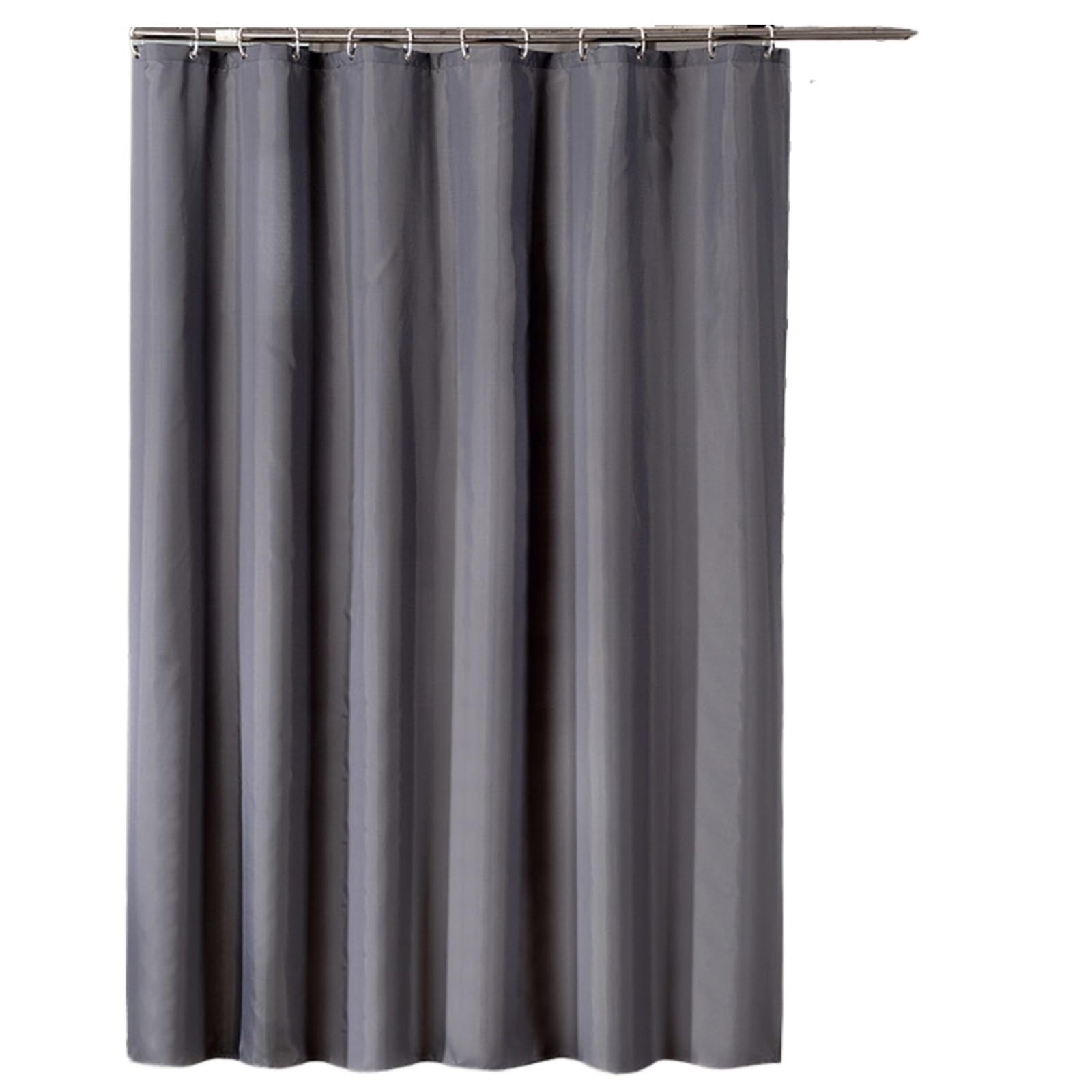 Tenda Doccia Tenda da bagno bianca e nera in tinta unita addensata Tende doccia semplici impermeabili grigio scuro antimuffa for il a prova di muffa(DARK GRAY,W220xH200cm)