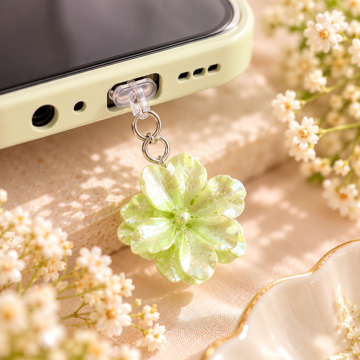 Case Creation Bow Charm Charging Jack Protector Anti-dust Plugs for USB-C Port Type-C Rhinestone Cute Cap Compatible with Smartphones, Tablets, Laptops (Silver Bow Dust Plug Charm, Pack of 1) — Amazon image 30