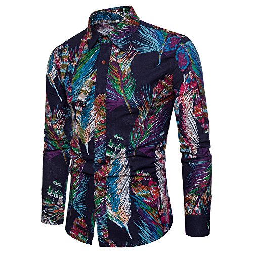 Allthemen - Camiseta Deportiva - para Hombre Azul M