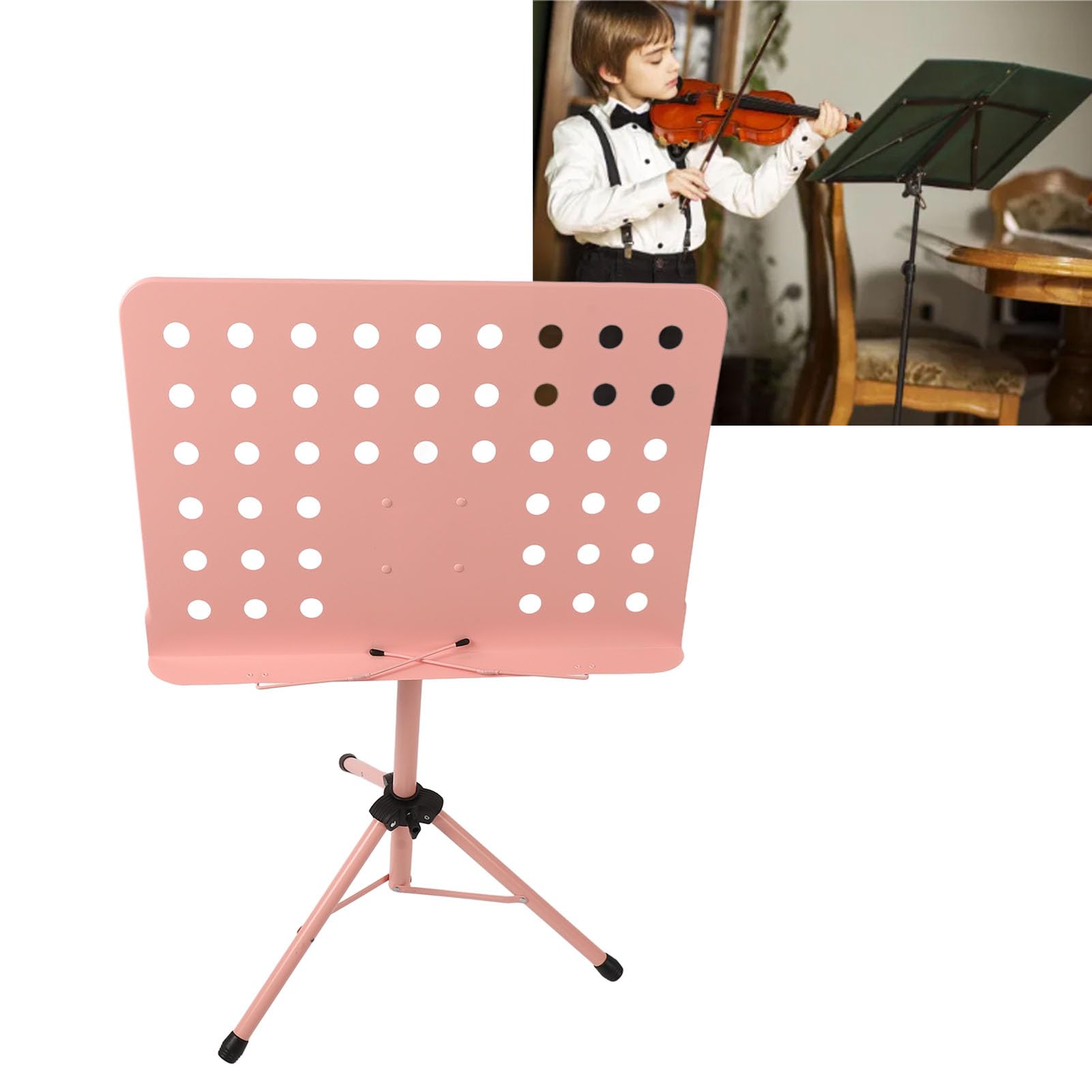 Leggio per Spartiti, Porta Spartiti Pieghevole e Sollevabile, Porta Spartiti Portatile per Chitarra, Violino, Leggio da Tavolo per Violino, Chitarristi, Banda, Viaggi, Concerti