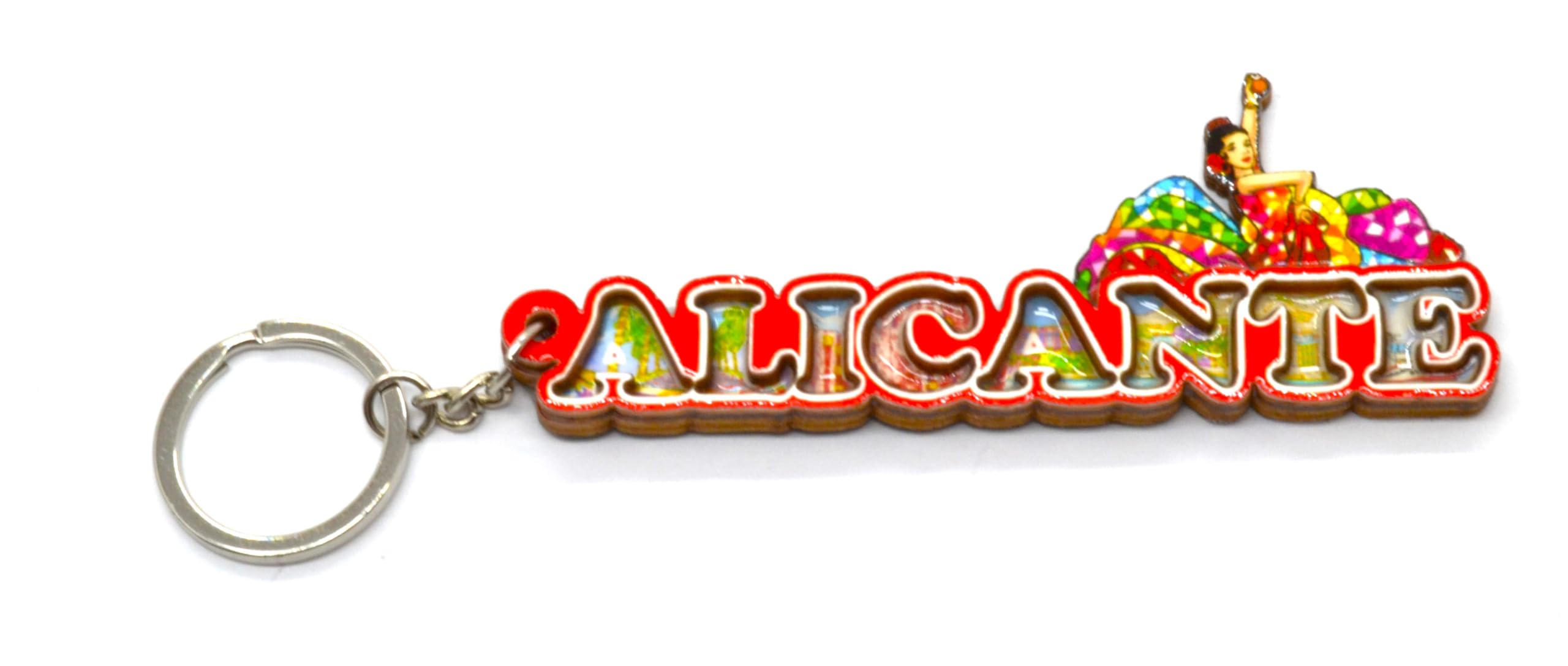 better with friends Alicante Altea Logo Keyring 6 cm Spanish Keyring from Spain. Flamenco Dancing Bachata Sevillanas Sevilla Reggaeton. Torrevieja Benidorm, Home, House, red, M