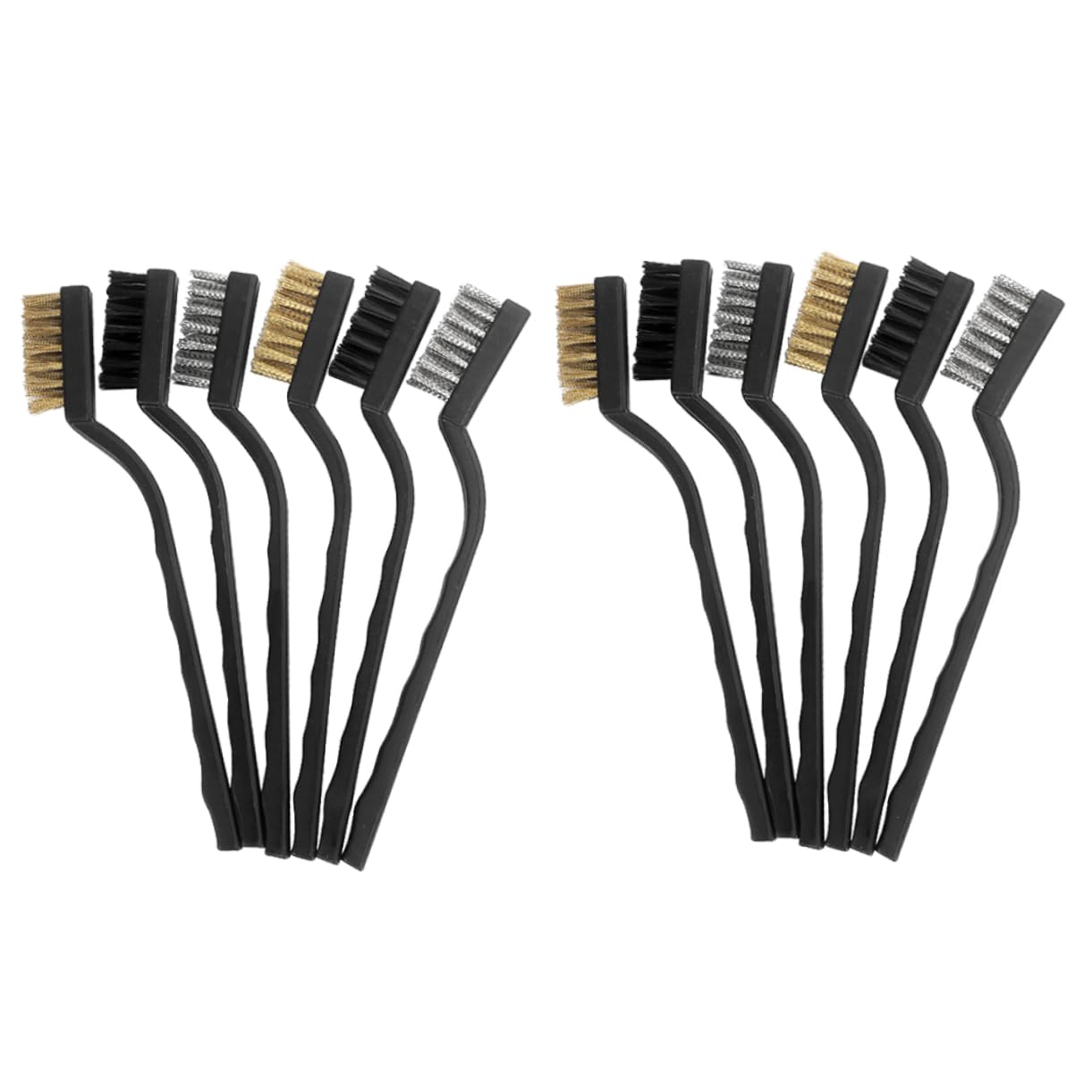 PRETYZOOM 12Pcs Wire Brush Scratch Brushes for Efficient Cleaning and Removal for Welding and Tight Spaces Includes