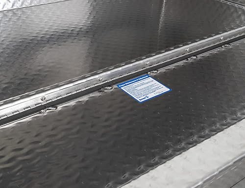 Miniatura 5 de Buyers Products 1705102 - Caja de camión de aluminio diamantado para debajo de la carrocería con pestillo de mango en T, 18 x 18 x 14 pulgadas