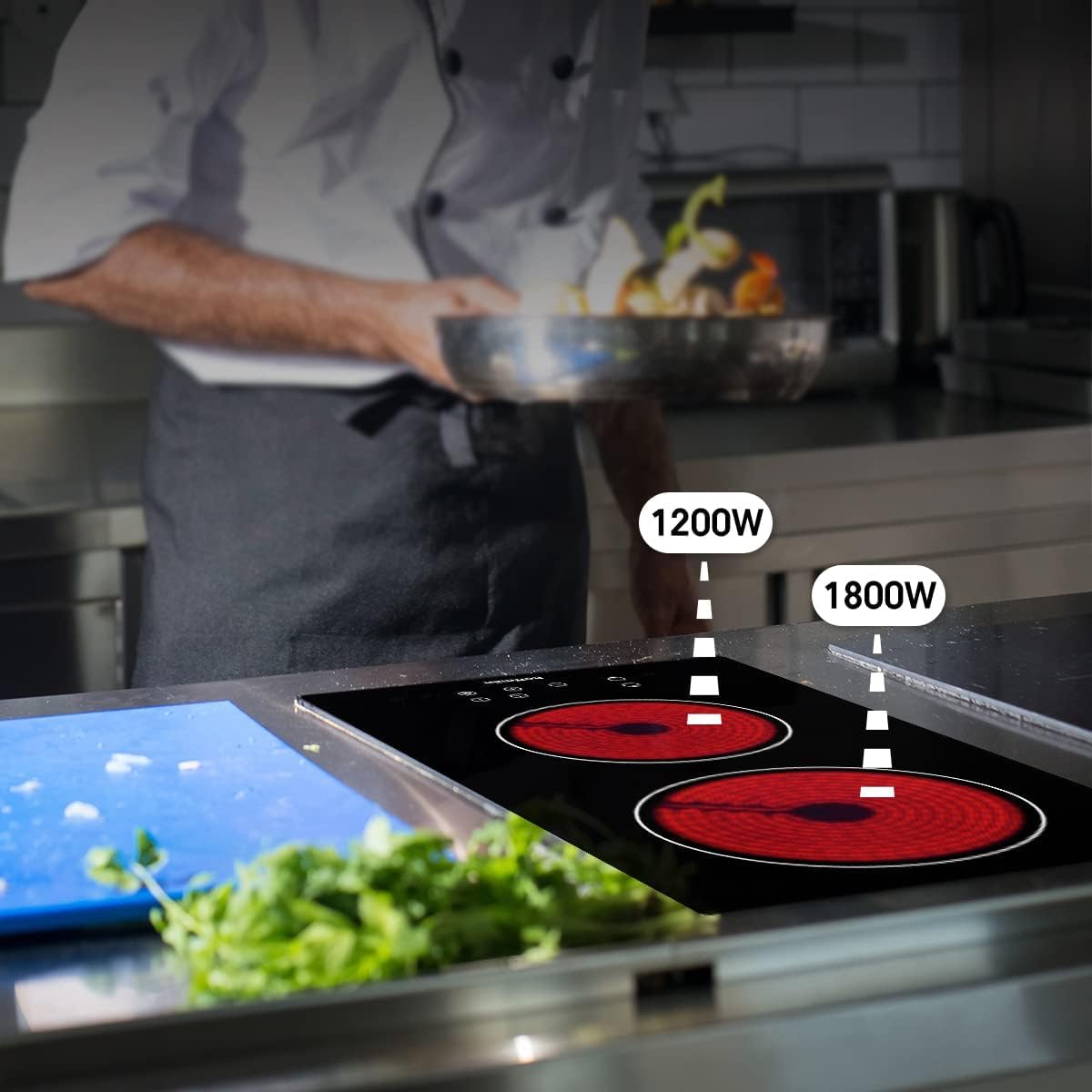 Juego de Batería de Cocina de 12 Piezas de Acero Inoxidable, Incluye Sartén y Cacerola