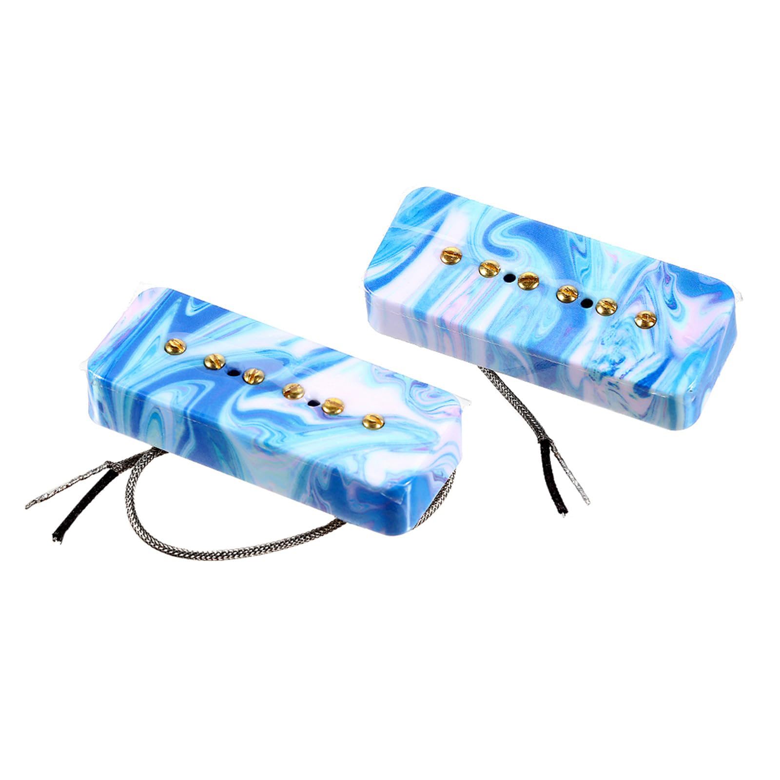 Paquete de piezas de guitarra eléctrica, pastilla mejorada para modelos, guitarras eléctricas, cuello de alta potencia, reemplazos de pastilla para mujer, S de manga corta, con botones, cuello en V