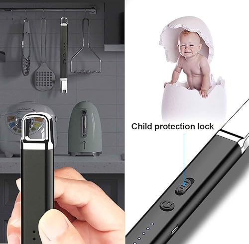 Miniatura 4 de Encendedor de vela eléctrico Arc Lighter Negro