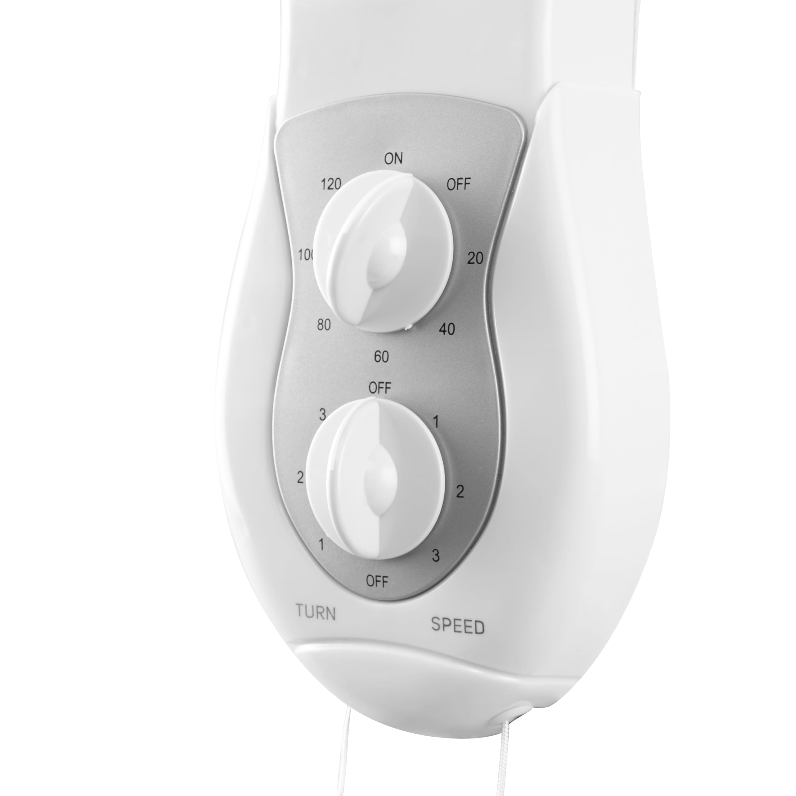 Orbegozo WF 0139 - Deckenventilator, drehbar, 3 Geschwindigkeiten, Timer, neigbares Kopfteil, Blätter von 40 cm, 40 W, Weiß