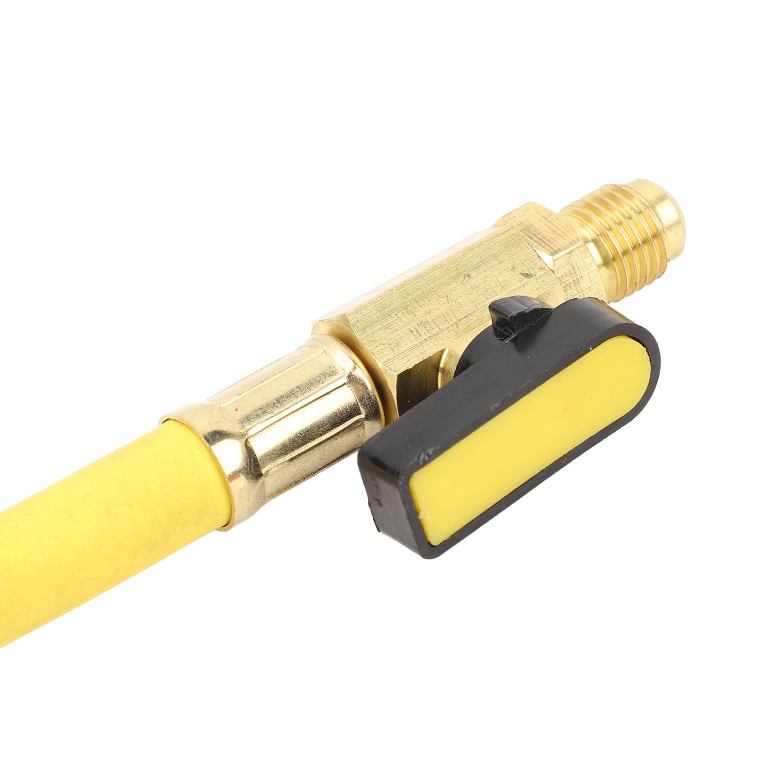 Kit de flexibles de charge de réfrigérant R134A, R410A, R22 et R12 avec flexibles à code couleur, vannes à bille en laiton et entrée 1/2 pouce pour la maintenance des systèmes de climatisation